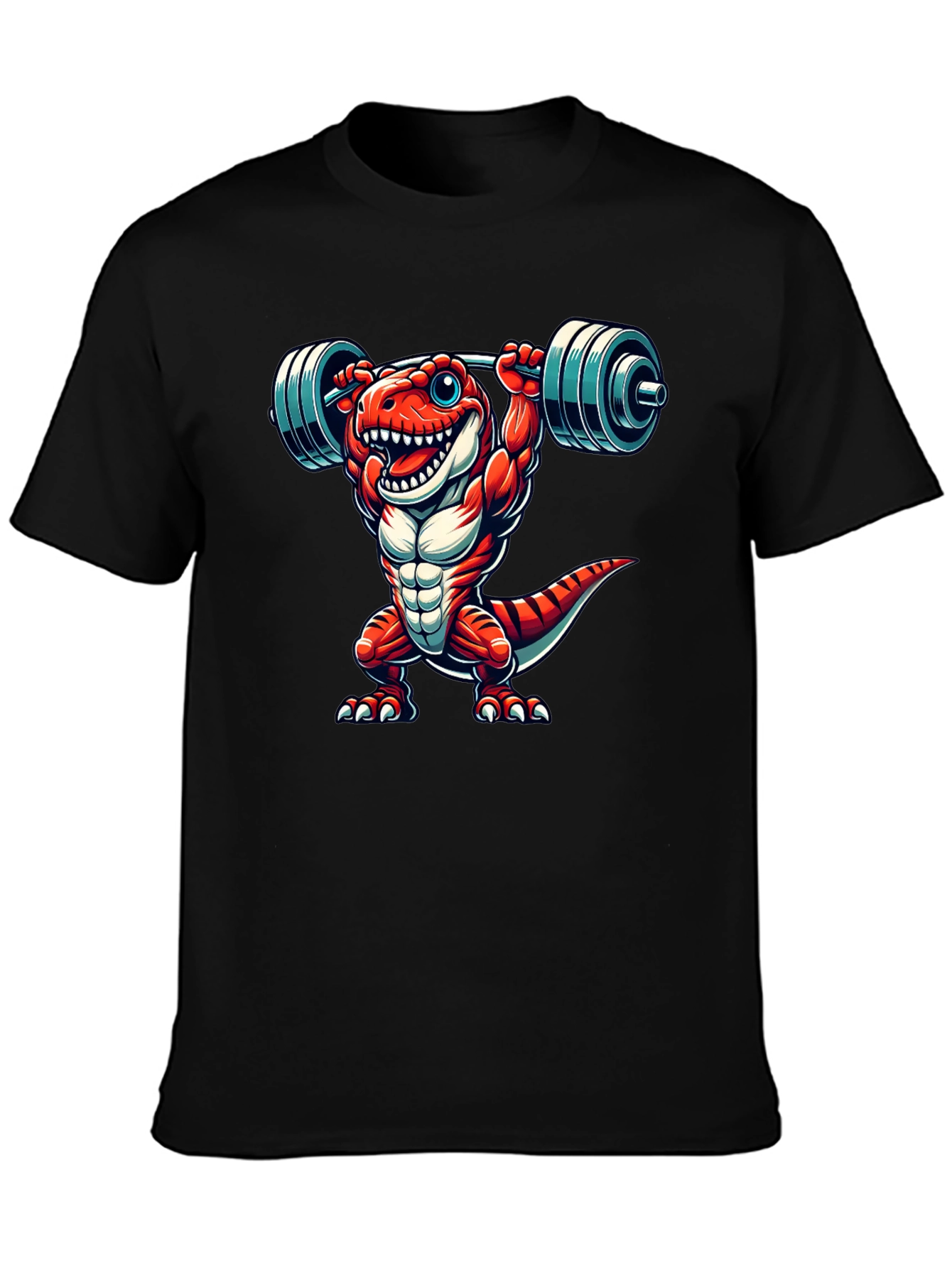 Dino Gym T-Shirt: Lift Like a Rex!