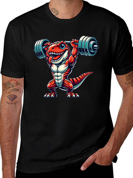 Dino Gym T-Shirt: Lift Like a Rex!