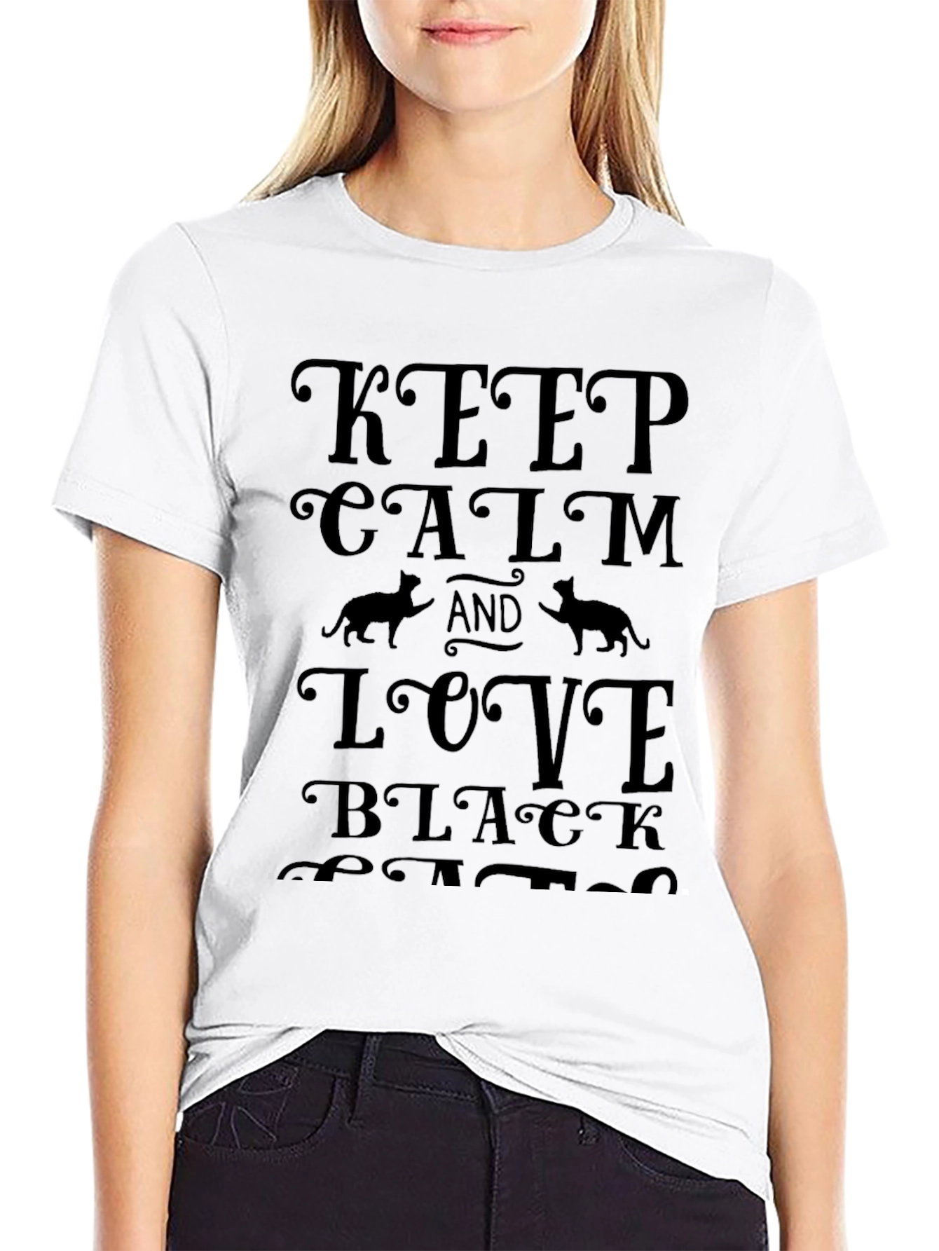 Keep Calm and Love Black Cats T-Shirt