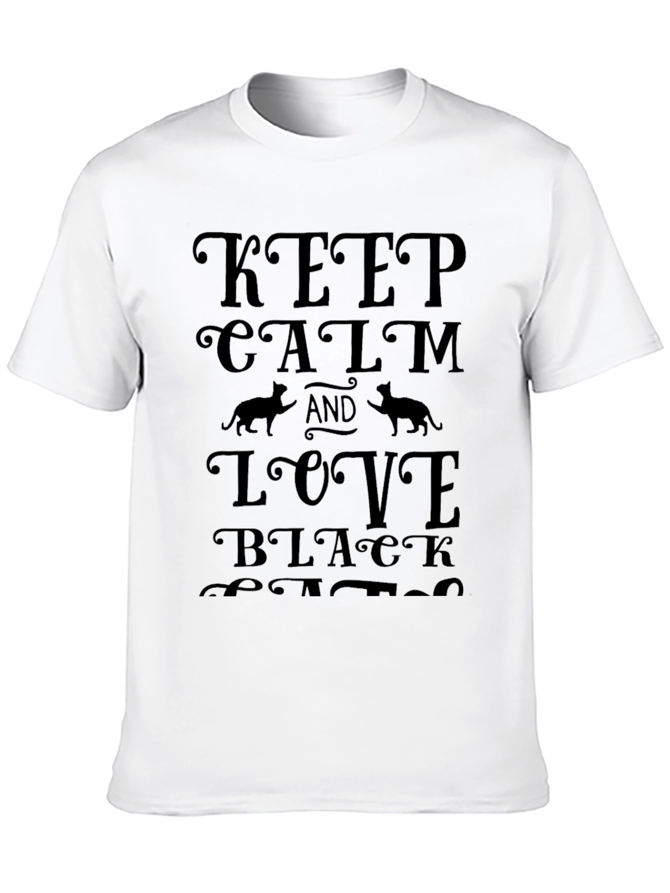 Keep Calm and Love Black Cats T-Shirt