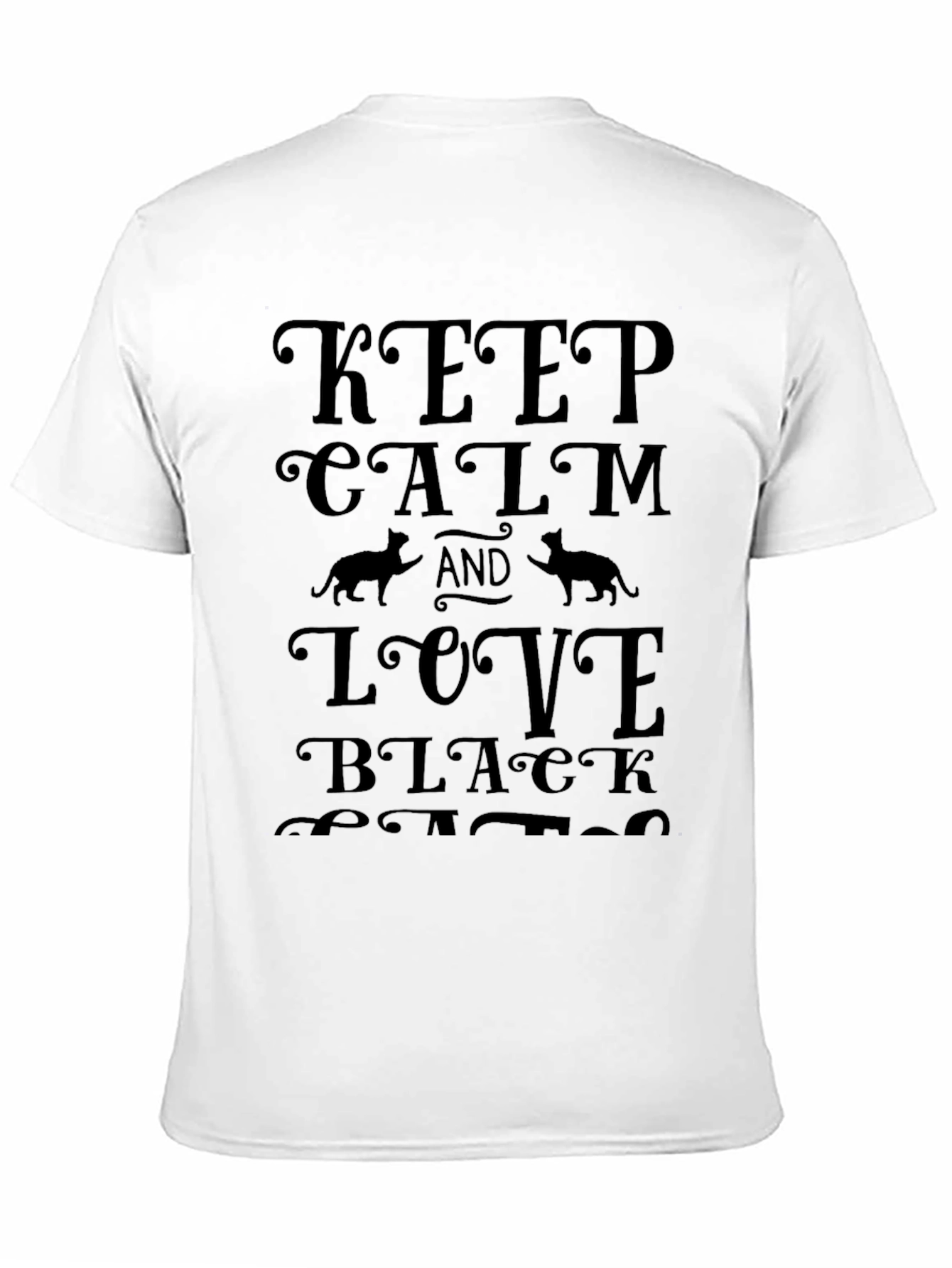 Keep Calm and Love Black Cats T-Shirt