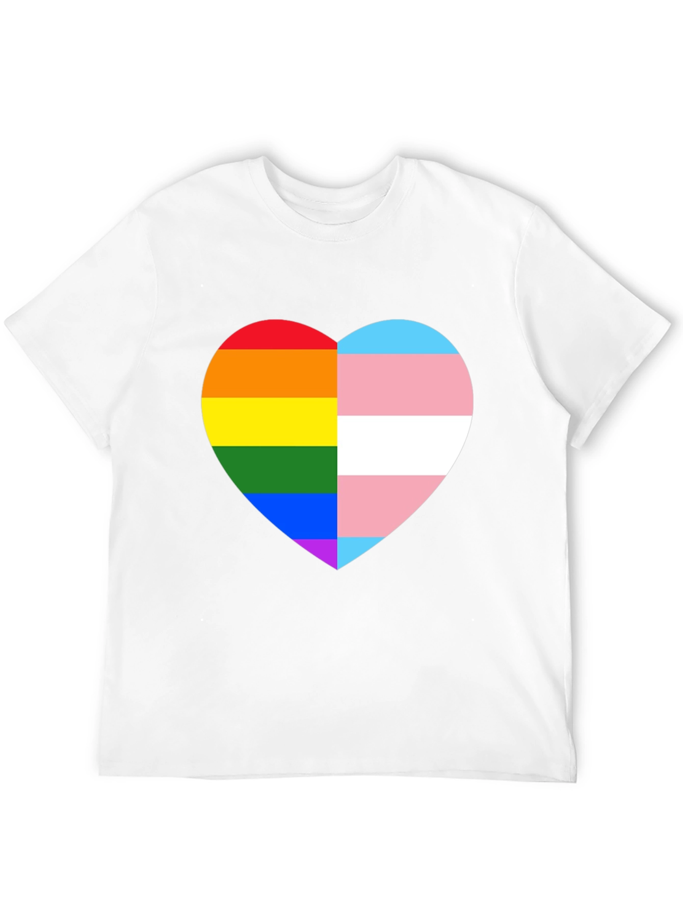 LGBTQ+ Pride Heart Graphic Tee