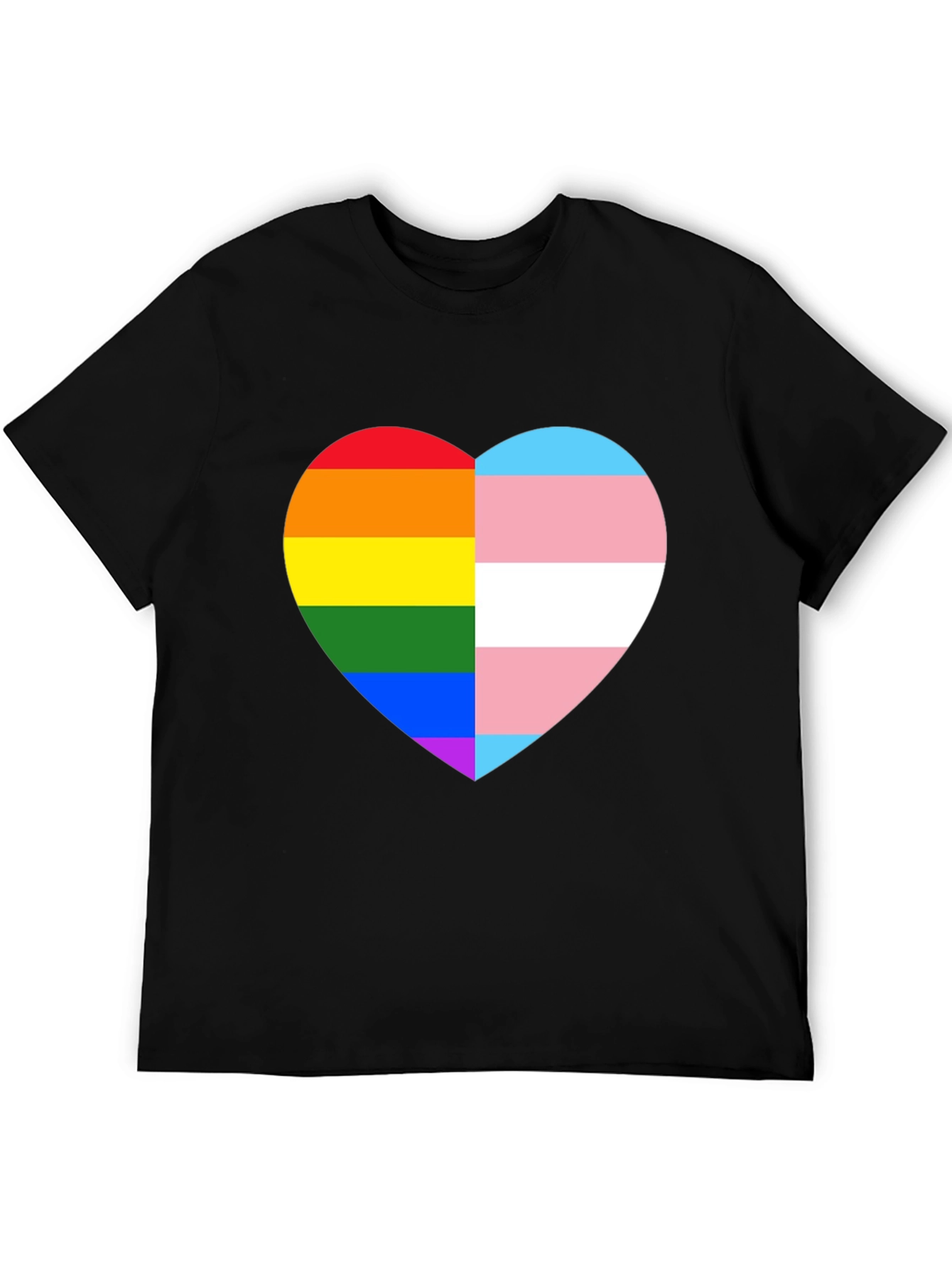 LGBTQ+ Pride Heart Graphic Tee