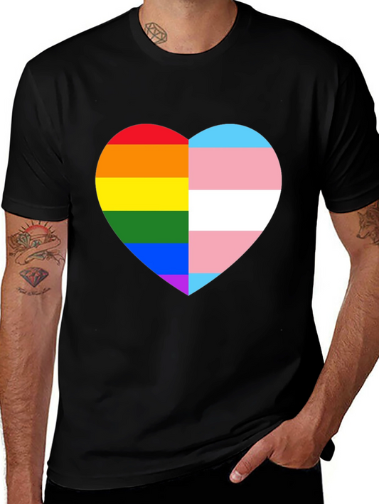 LGBTQ+ Pride Heart Graphic Tee