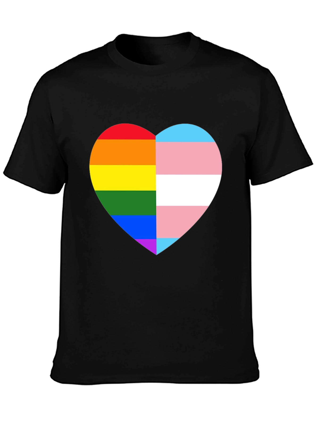 LGBTQ+ Pride Heart Graphic Tee