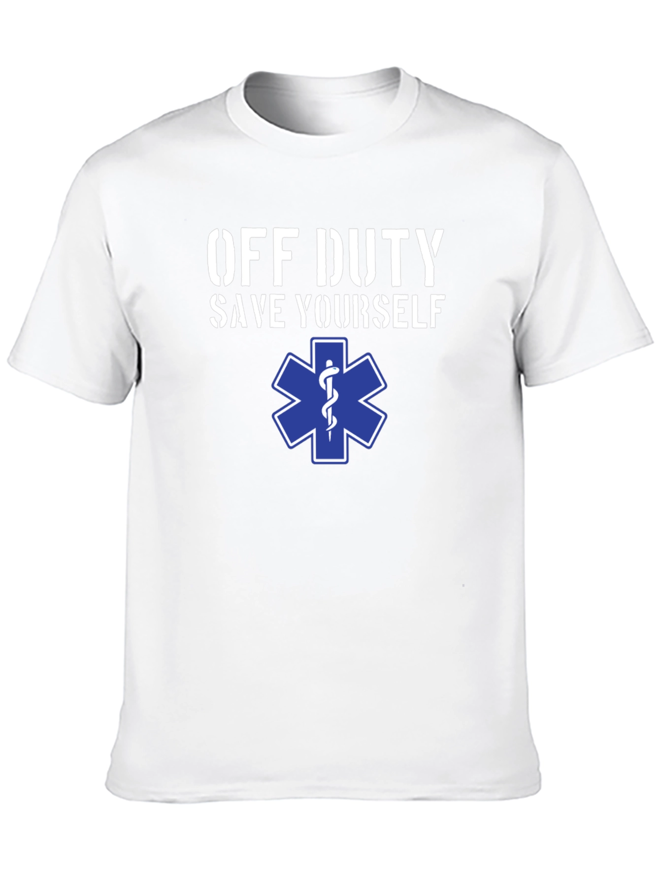 Off Duty Save Yourself EMS Star T-Shirt