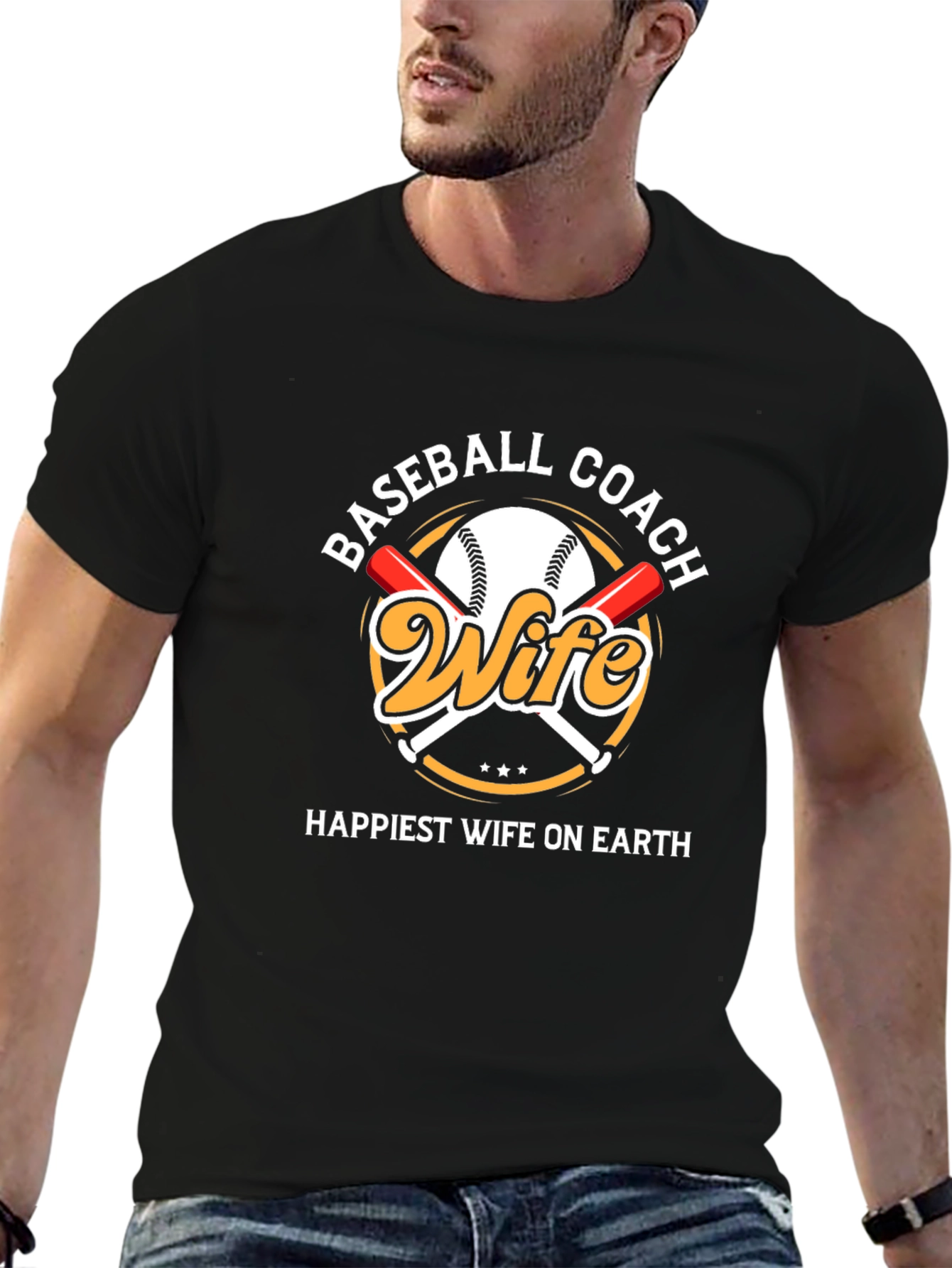 Baseball Coach Wife Graphic T-Shirt
