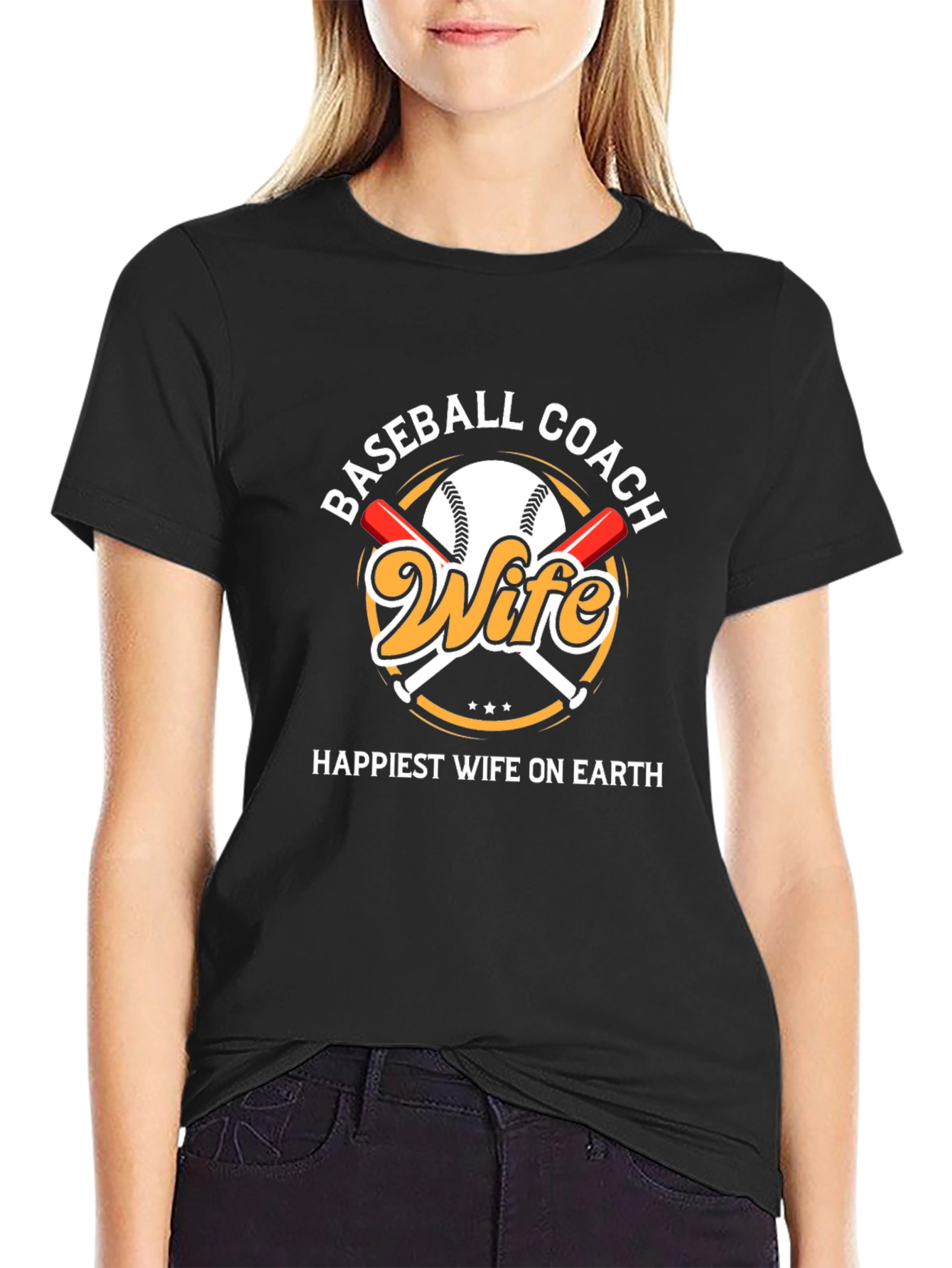 Baseball Coach Wife Graphic T-Shirt