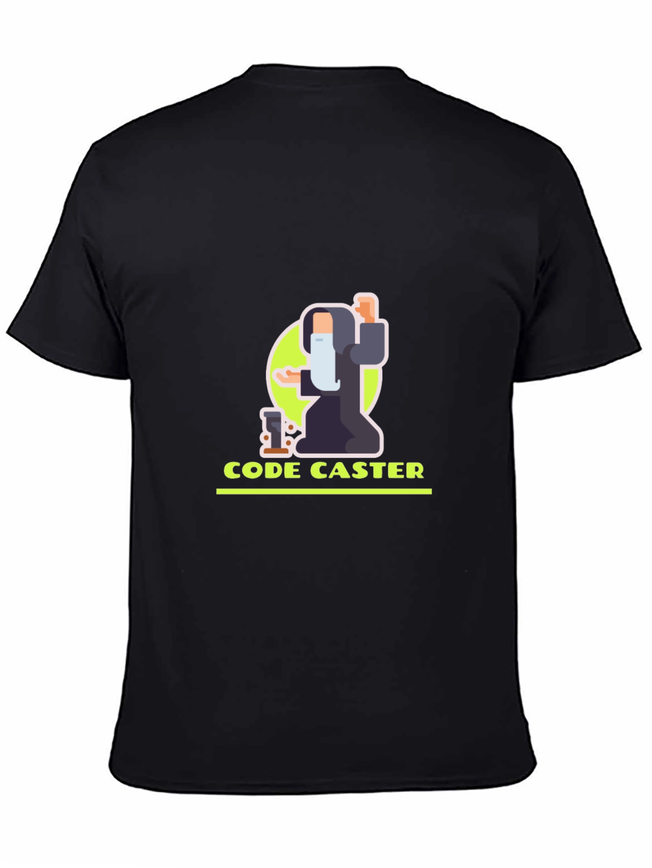 Code Caster Graphic Tee - Black Cotton Blend