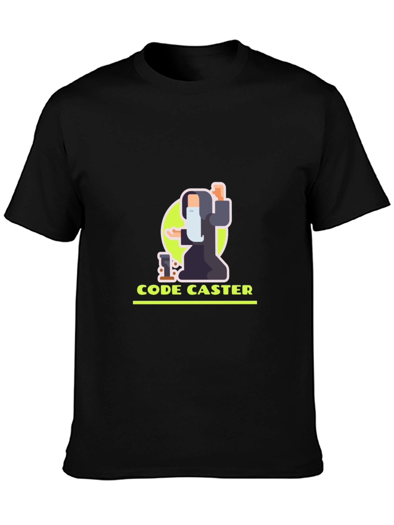 Code Caster Graphic Tee - Black Cotton Blend