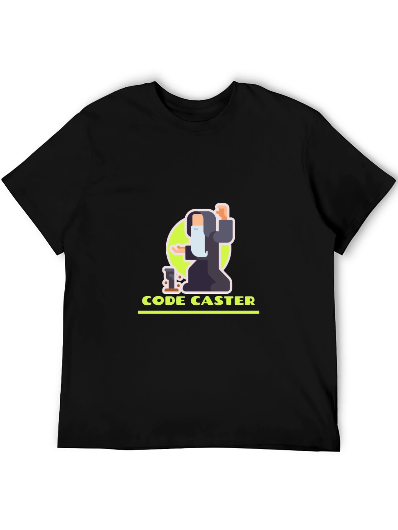 Code Caster Graphic Tee - Black Cotton Blend