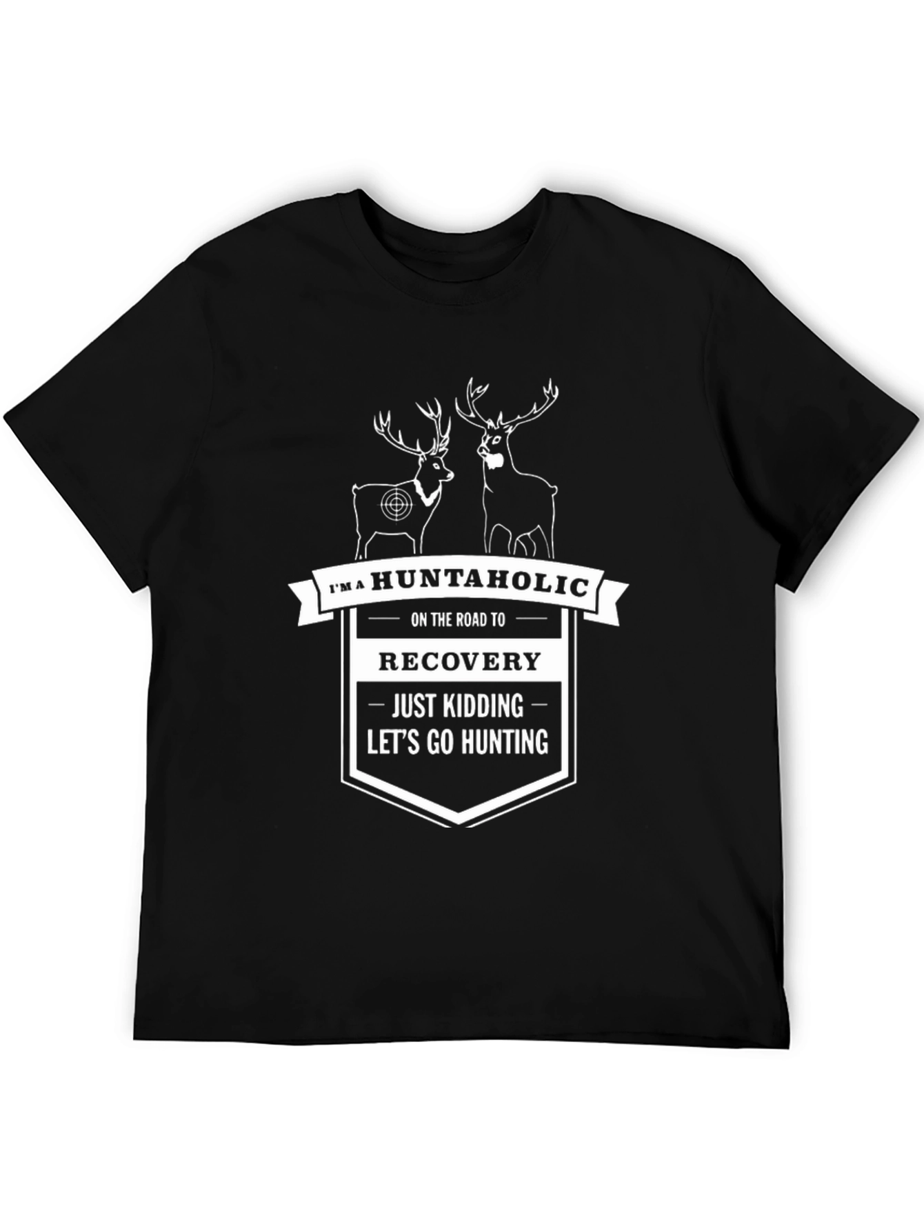 Huntaholic Hunting T-Shirt - Deer Design