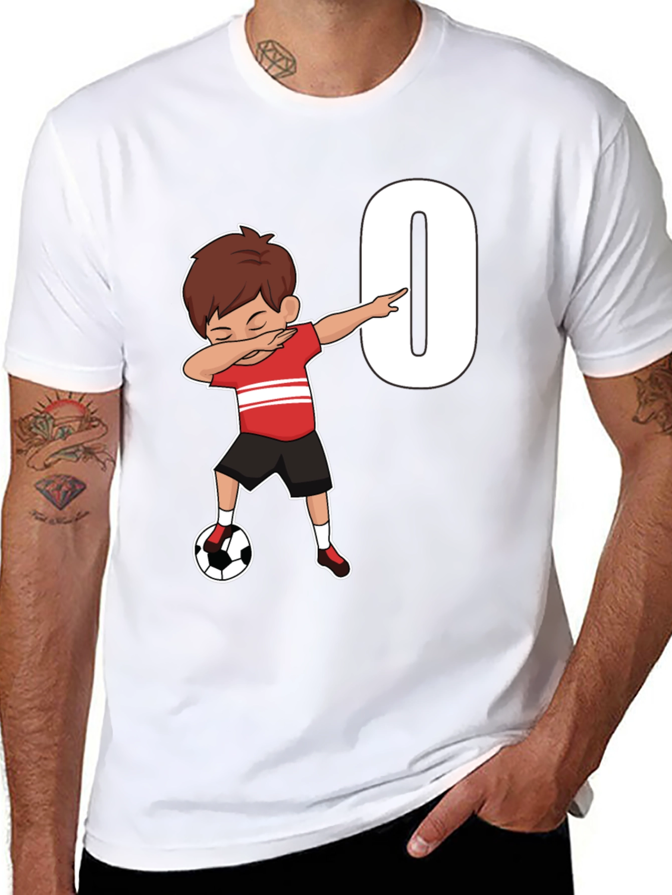 Soccer Birthday T-Shirt - Number 0