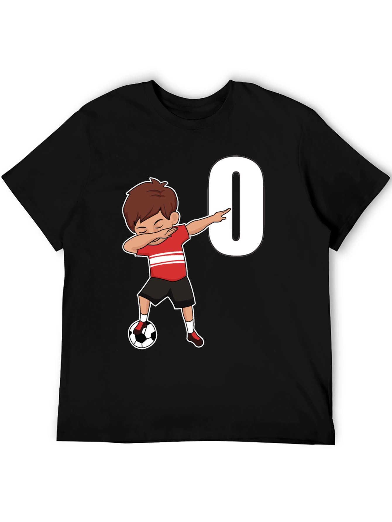 Soccer Birthday T-Shirt - Number 0