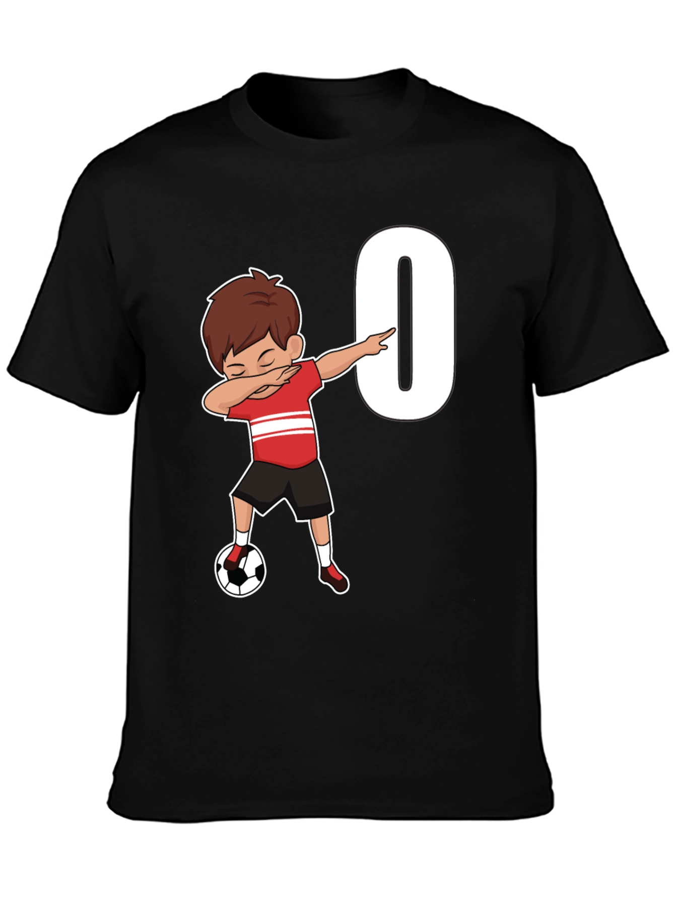 Soccer Birthday T-Shirt - Number 0