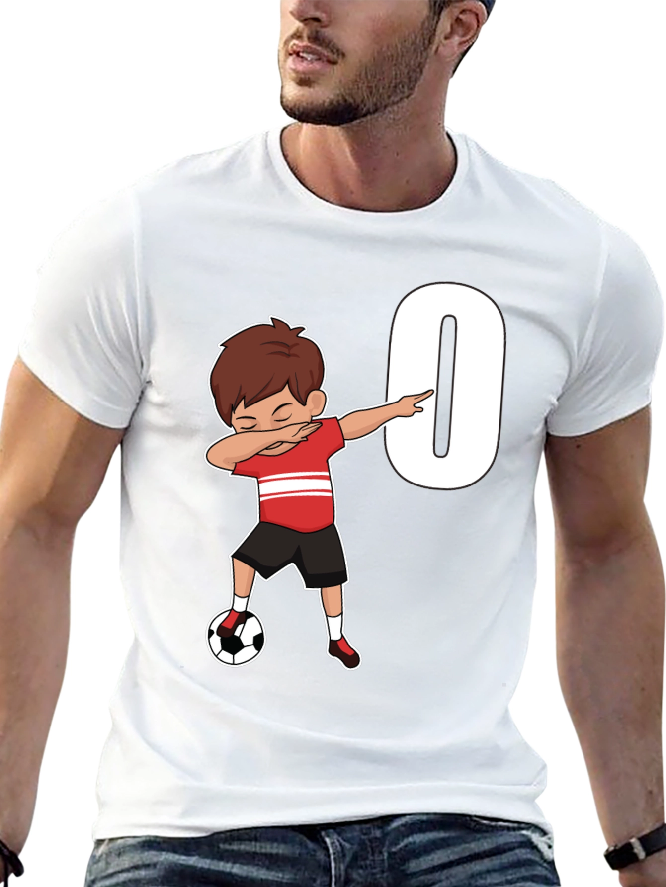 Soccer Birthday T-Shirt - Number 0