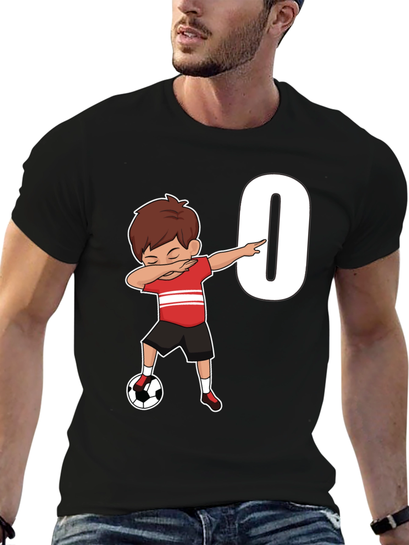 Soccer Birthday T-Shirt - Number 0
