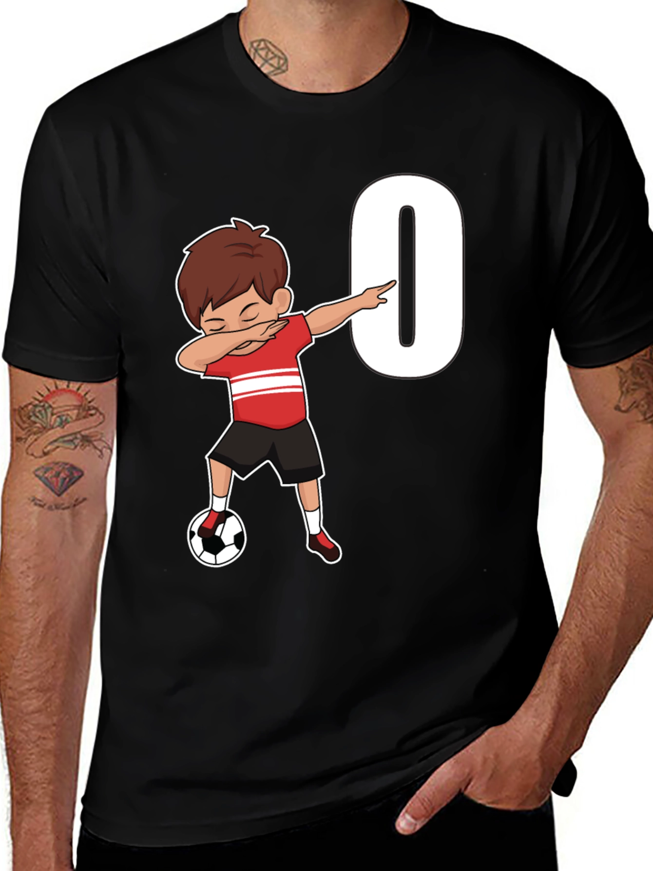 Soccer Birthday T-Shirt - Number 0