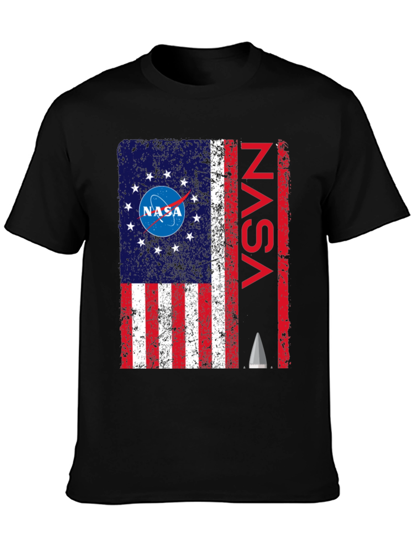 NASA American Flag T-Shirt