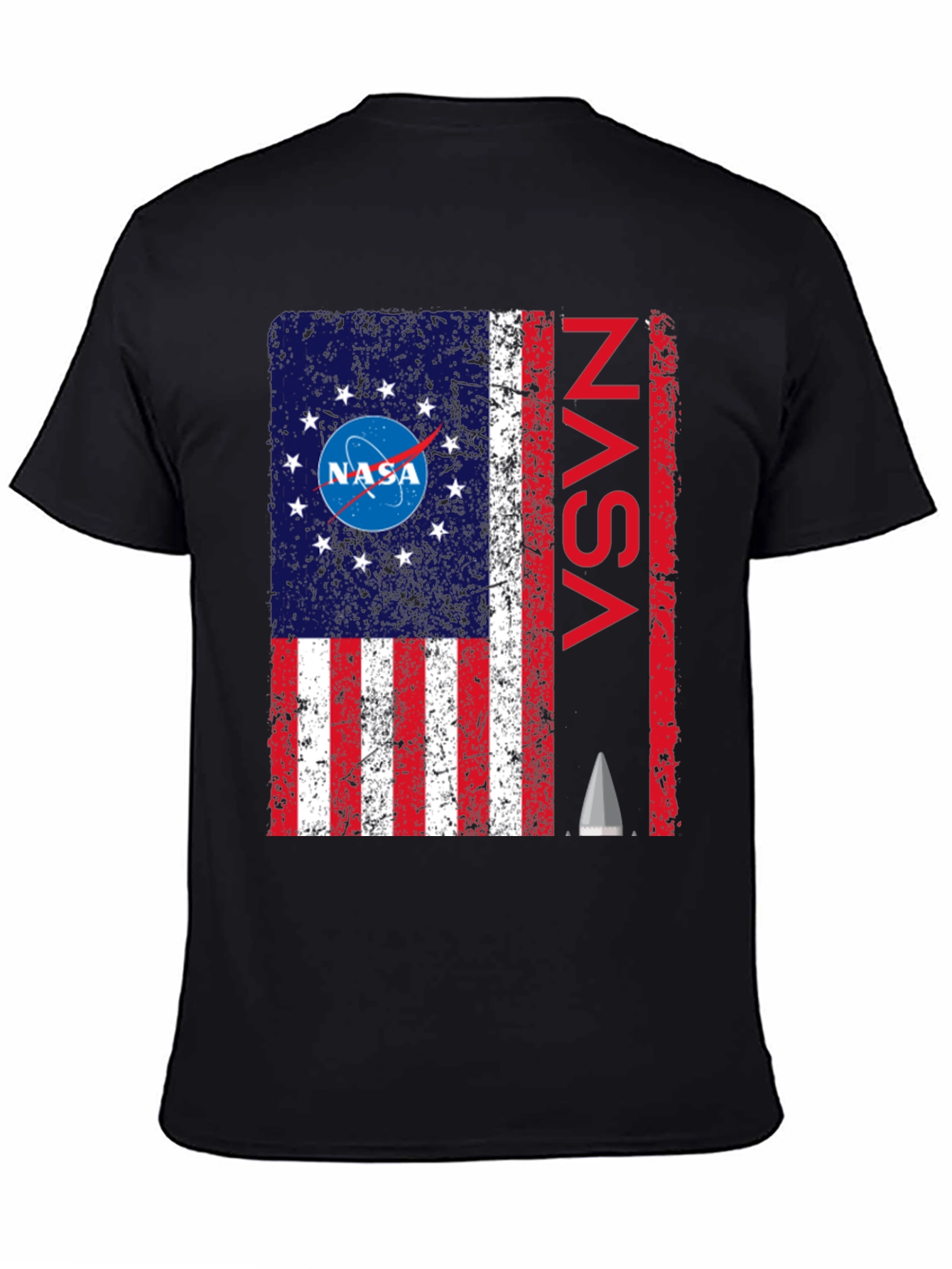 NASA American Flag T-Shirt