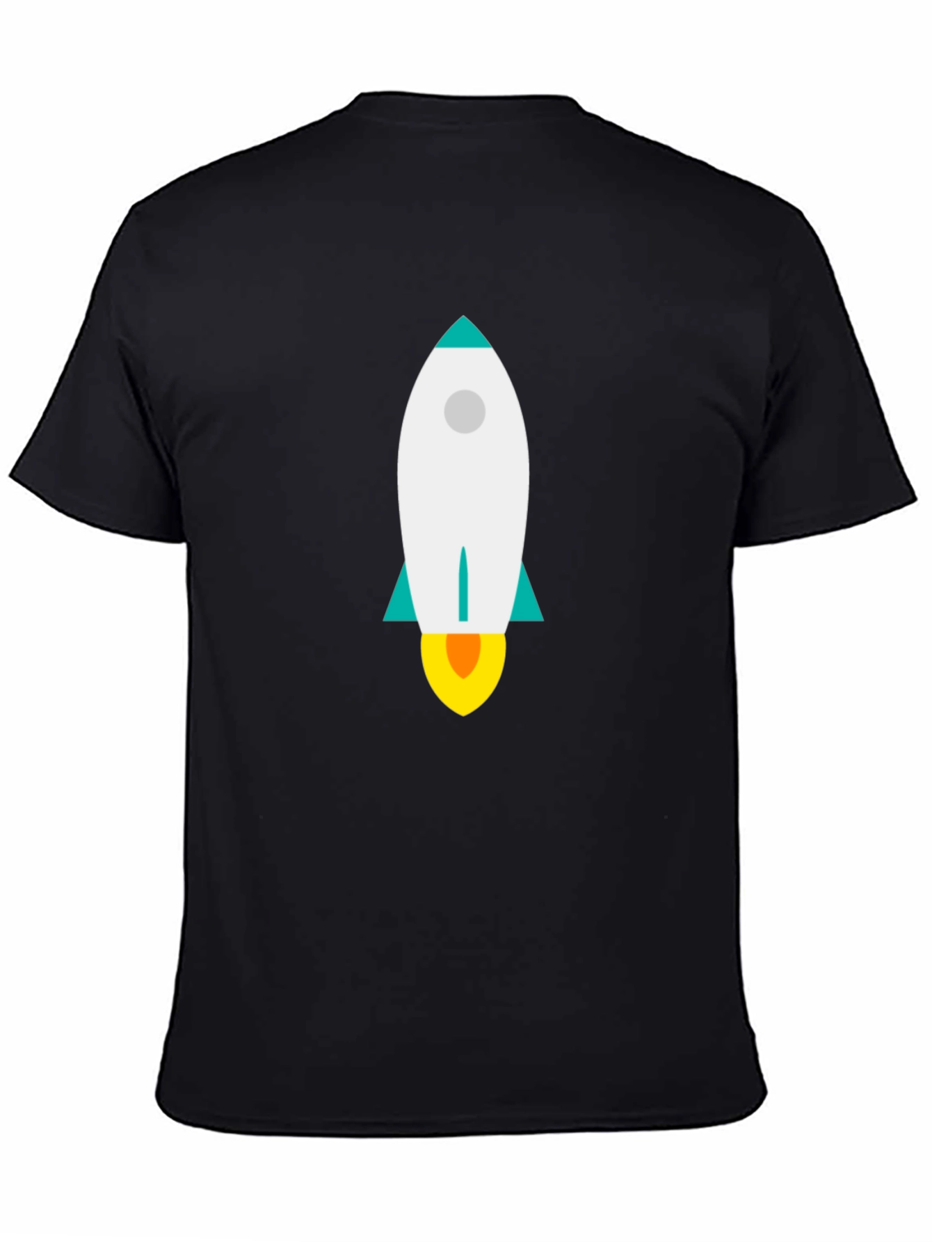 Rocket Graphic Tee - Black Cotton Comfort