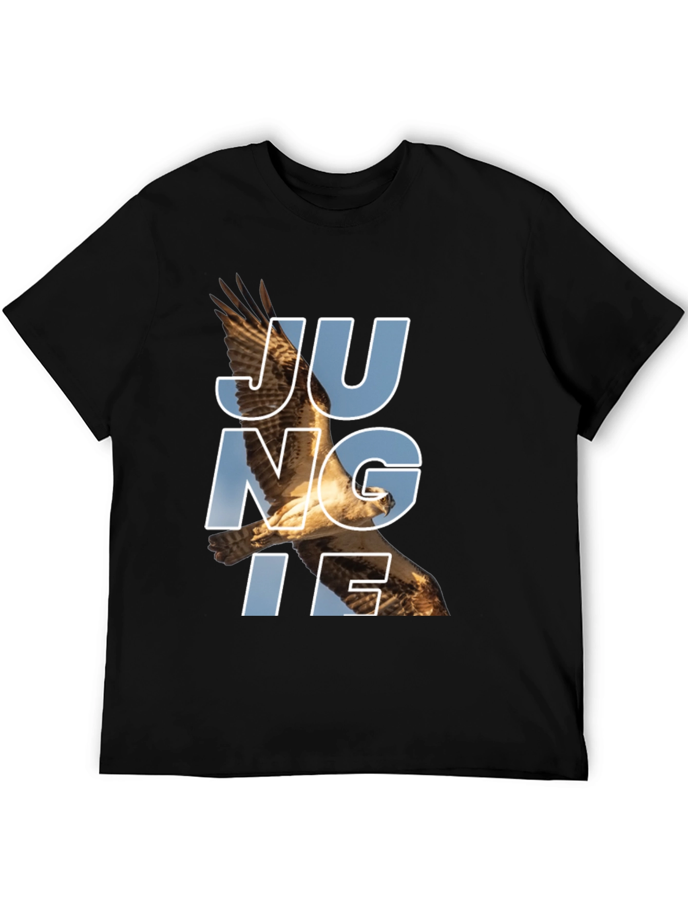 JUNGLE Eagle Graphic T-Shirt - Black