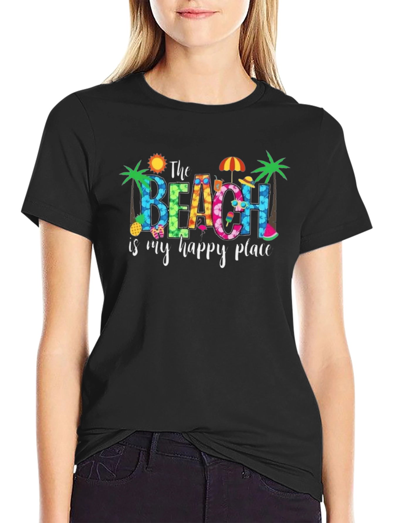 Beach Happy Place Graphic Tee
