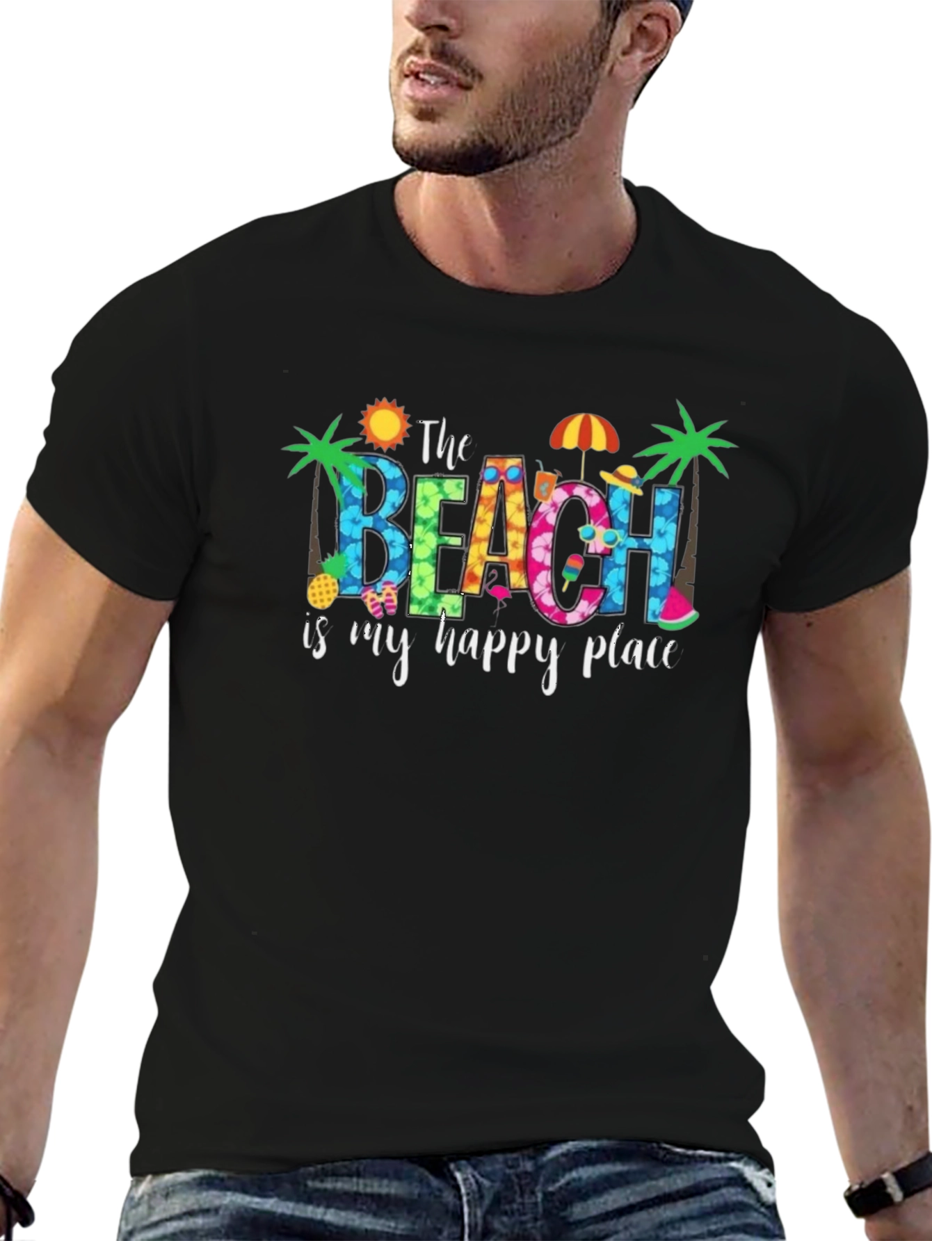 Beach Happy Place Graphic Tee