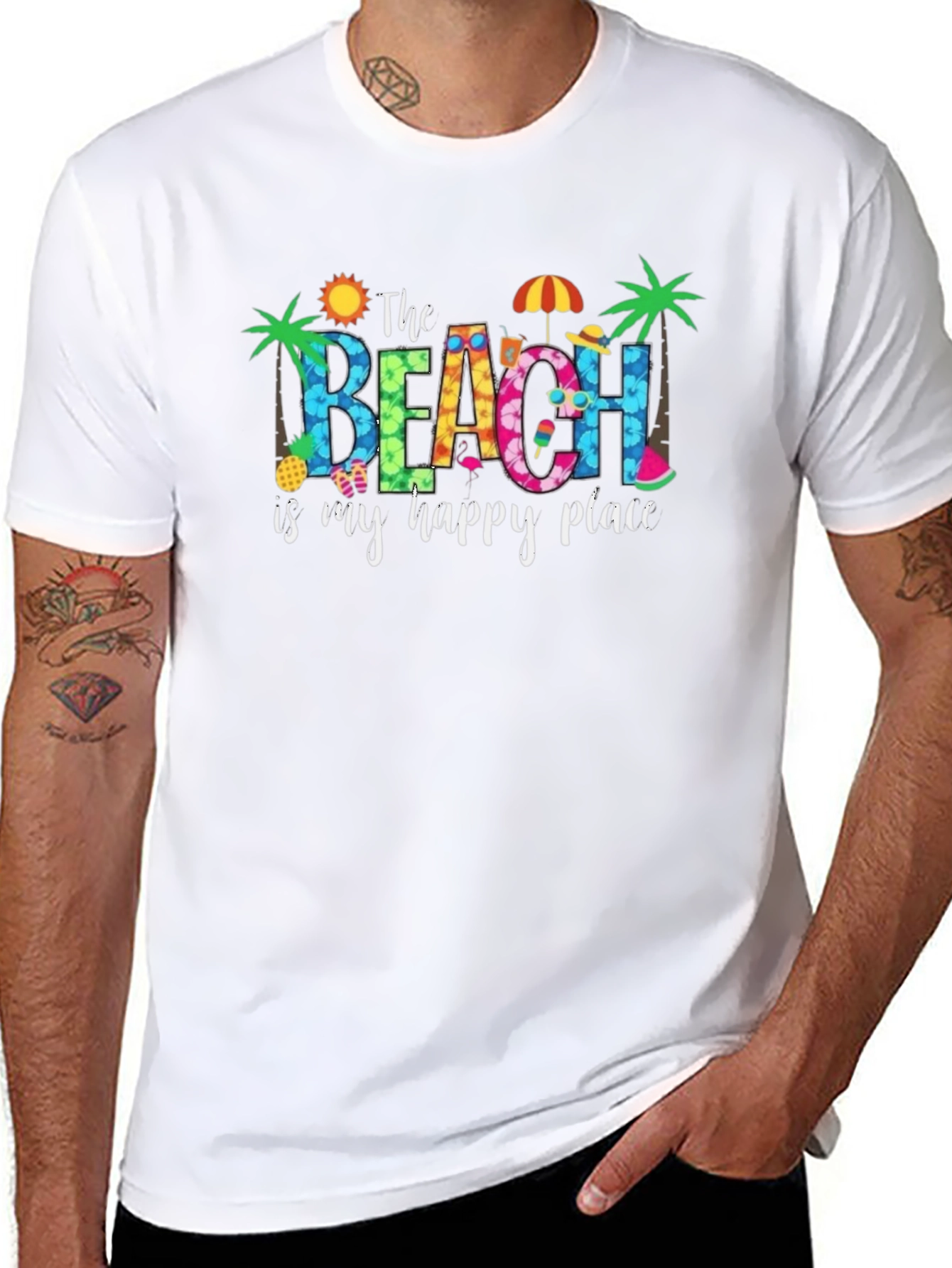 Beach Happy Place Graphic Tee