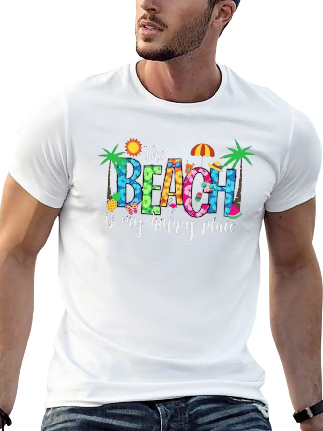 Beach Happy Place Graphic Tee
