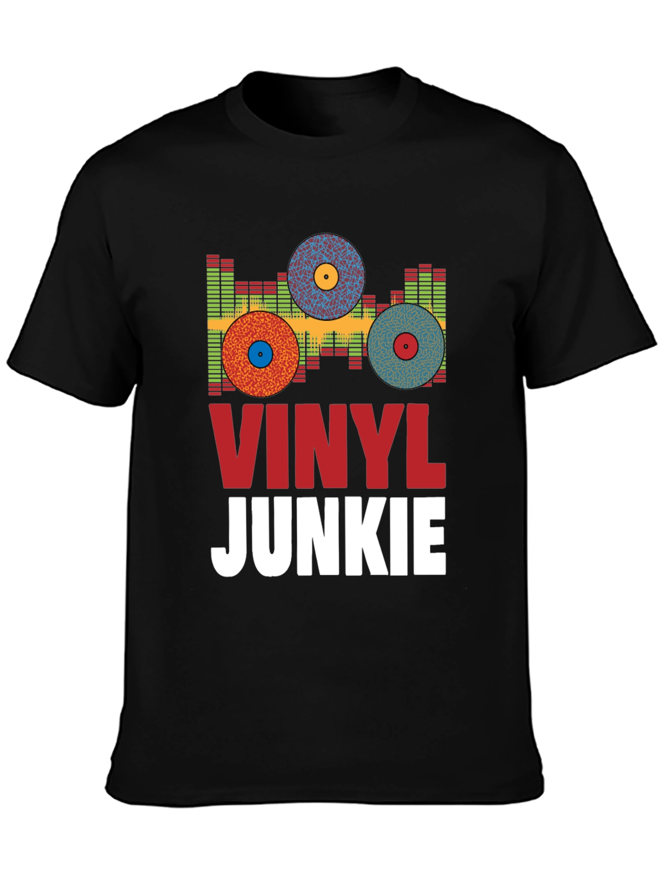 Vinyl Junkie Graphic Tee - Music Lover T-Shirt