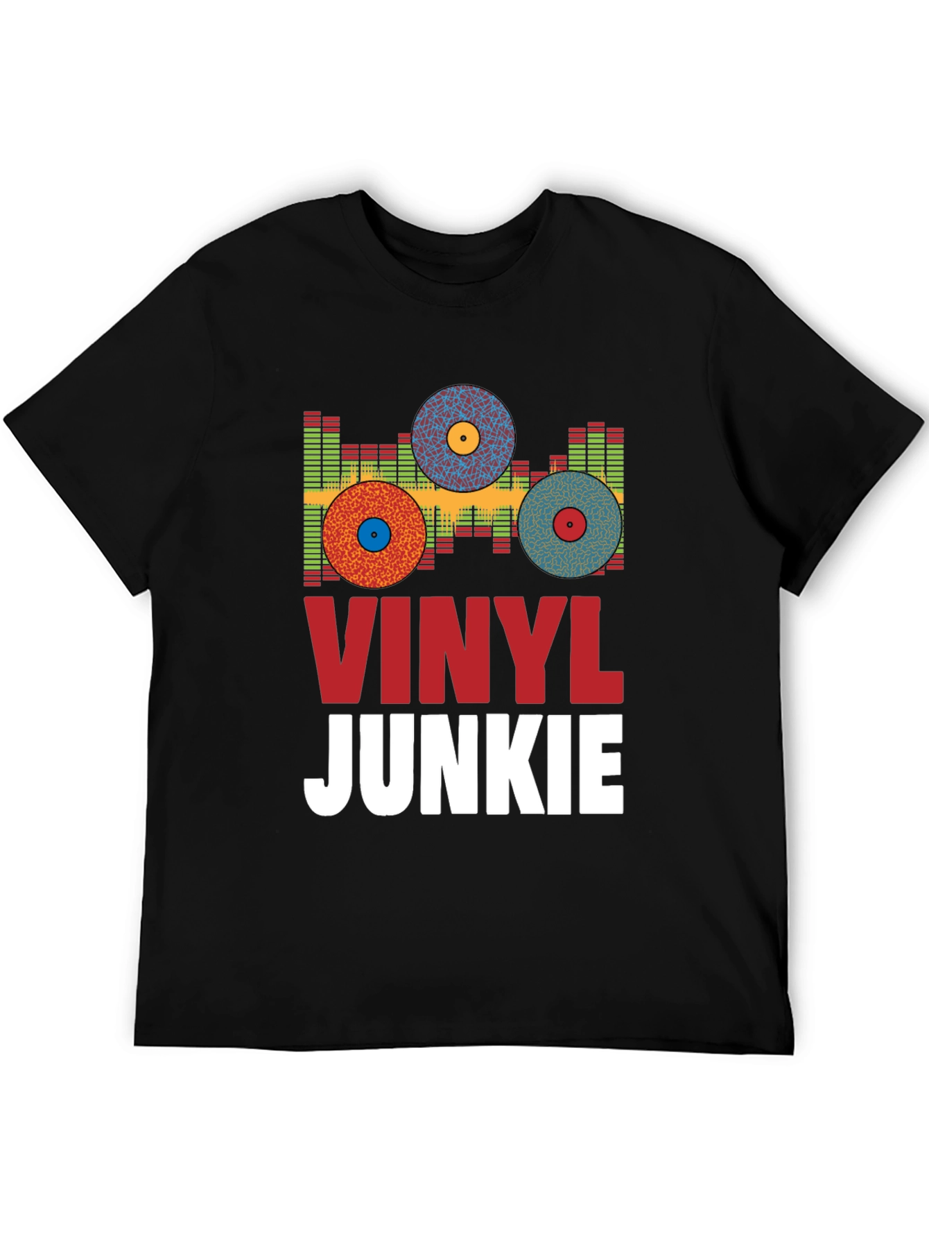 Vinyl Junkie Graphic Tee - Music Lover T-Shirt
