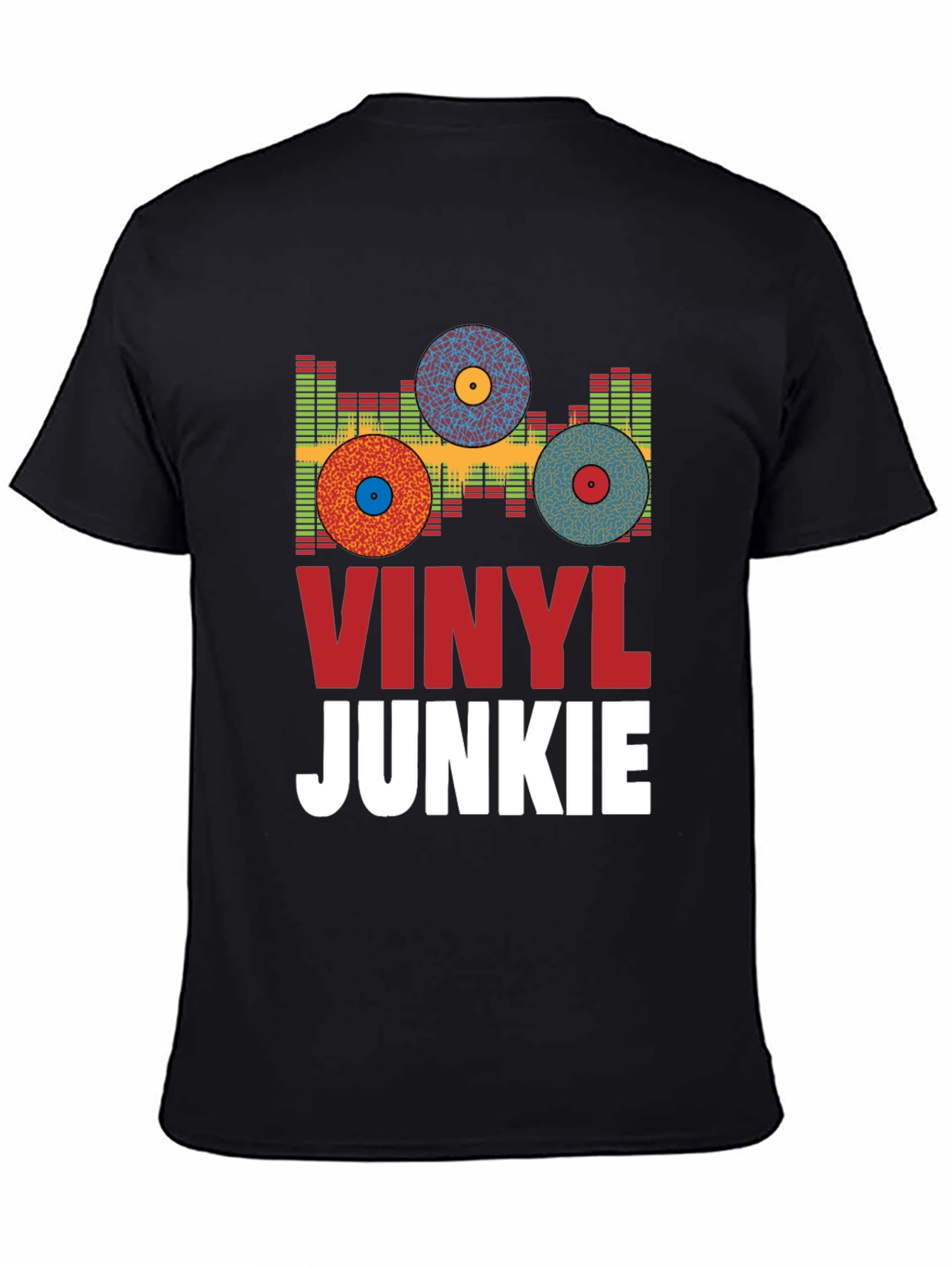 Vinyl Junkie Graphic Tee - Music Lover T-Shirt
