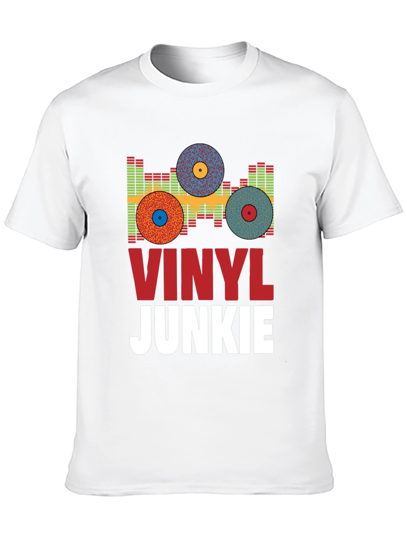 Vinyl Junkie Graphic Tee - Music Lover T-Shirt