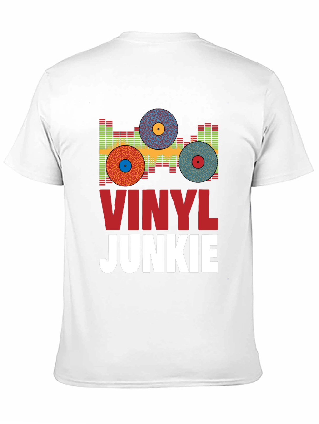 Vinyl Junkie Graphic Tee - Music Lover T-Shirt