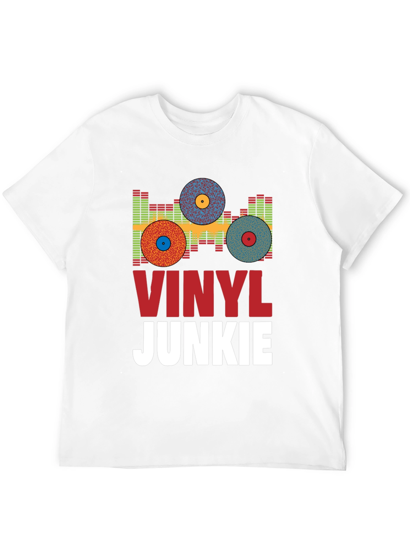 Vinyl Junkie Graphic Tee - Music Lover T-Shirt