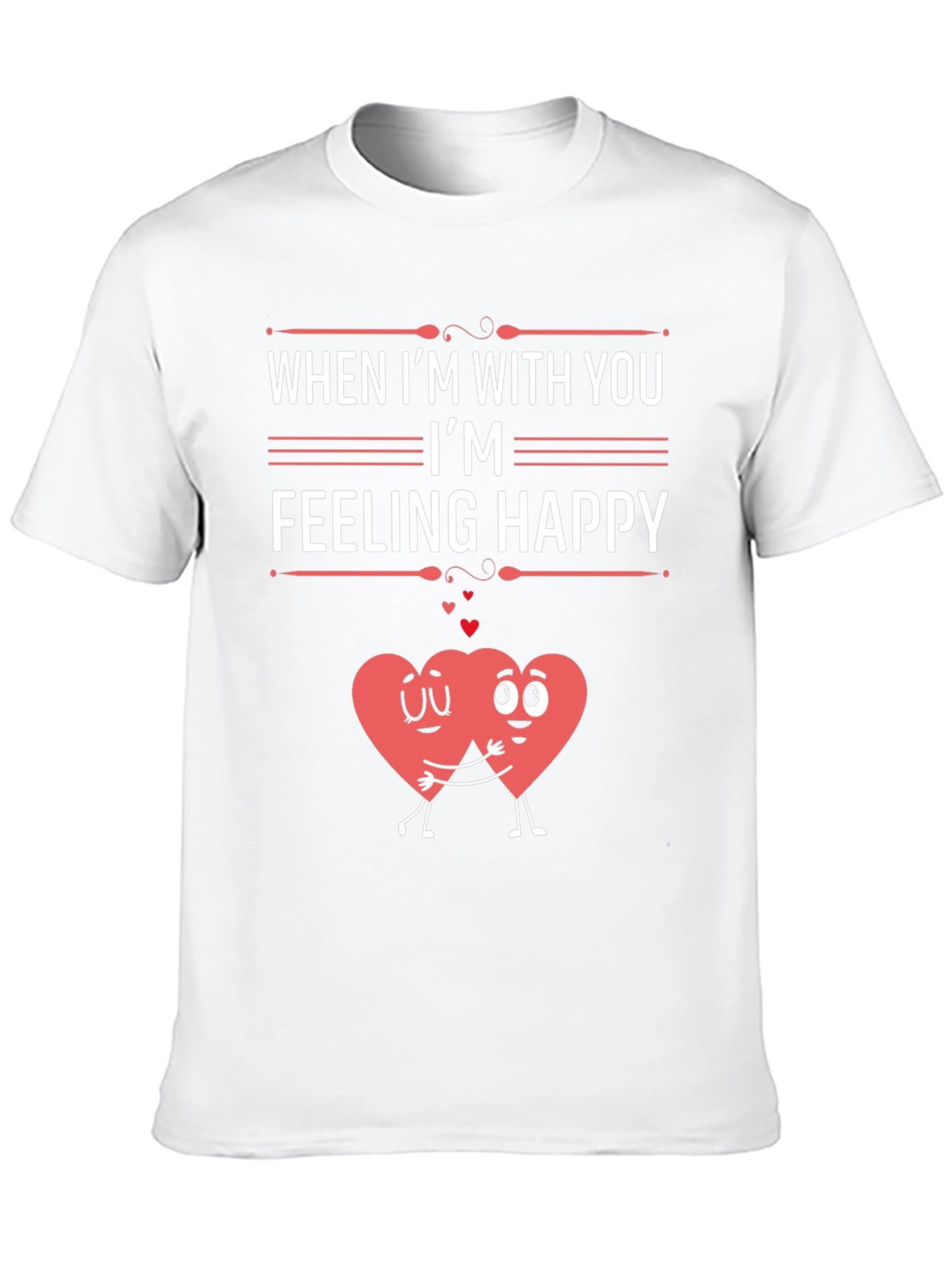 Feeling Happy Graphic T-Shirt - Valentines Day
