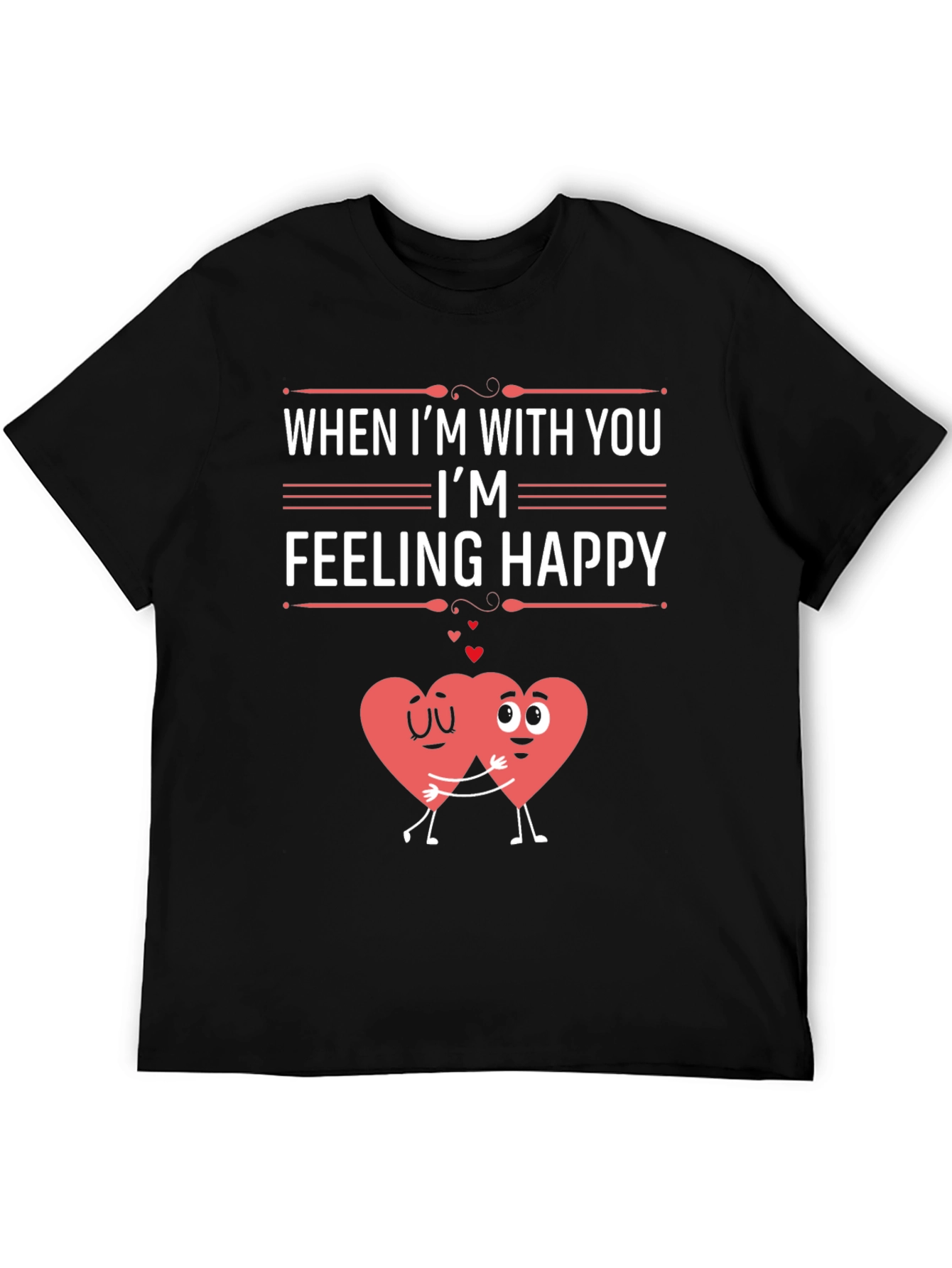 Feeling Happy Graphic T-Shirt - Valentines Day