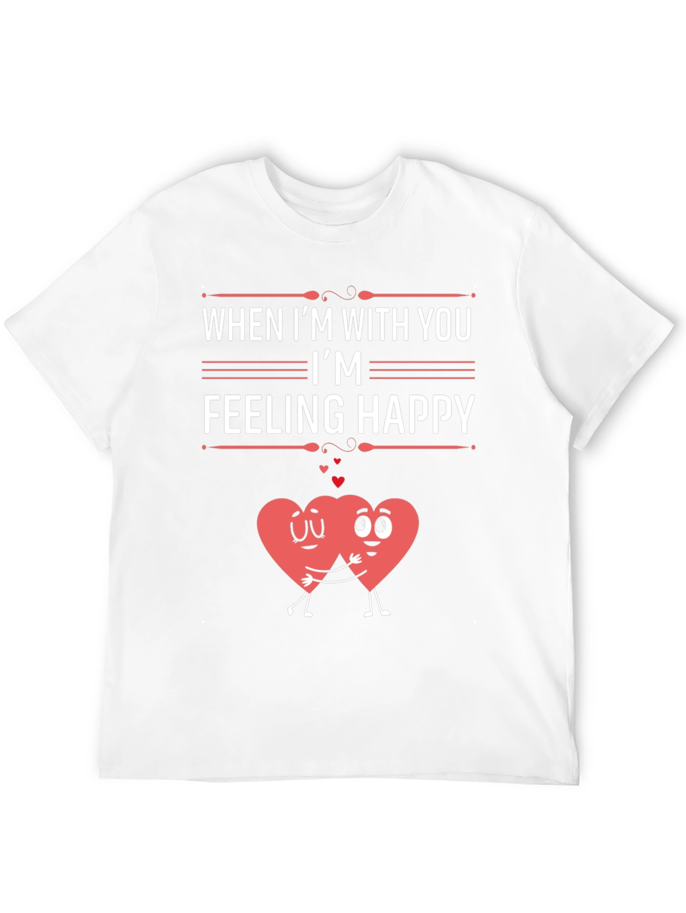 Feeling Happy Graphic T-Shirt - Valentines Day