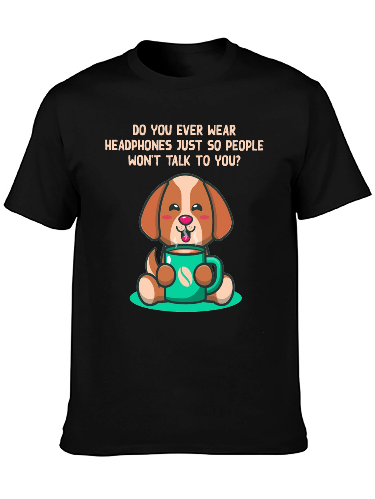 Dog Lover Coffee T-Shirt - Funny Introvert Tee