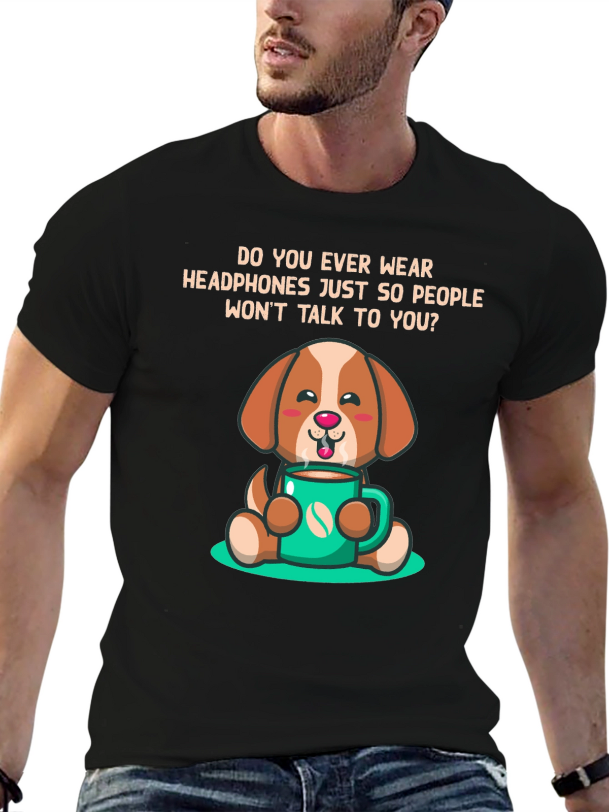 Dog Lover Coffee T-Shirt - Funny Introvert Tee