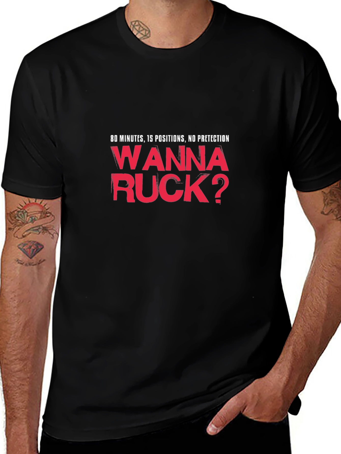 Wanna Ruck? Funny Rugby T-Shirt