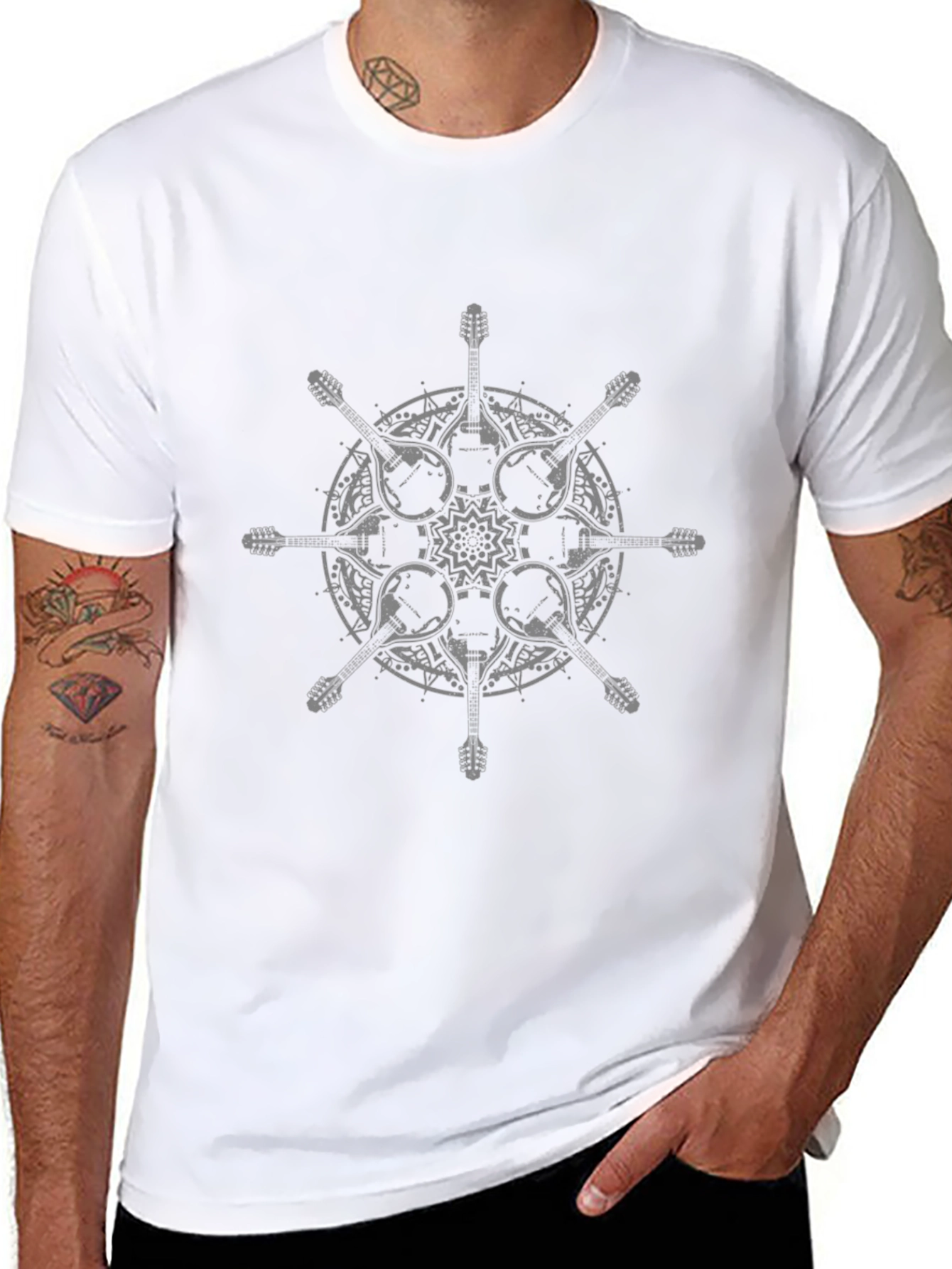Mandolin Mandala Graphic Tee - Stylish & Unique!