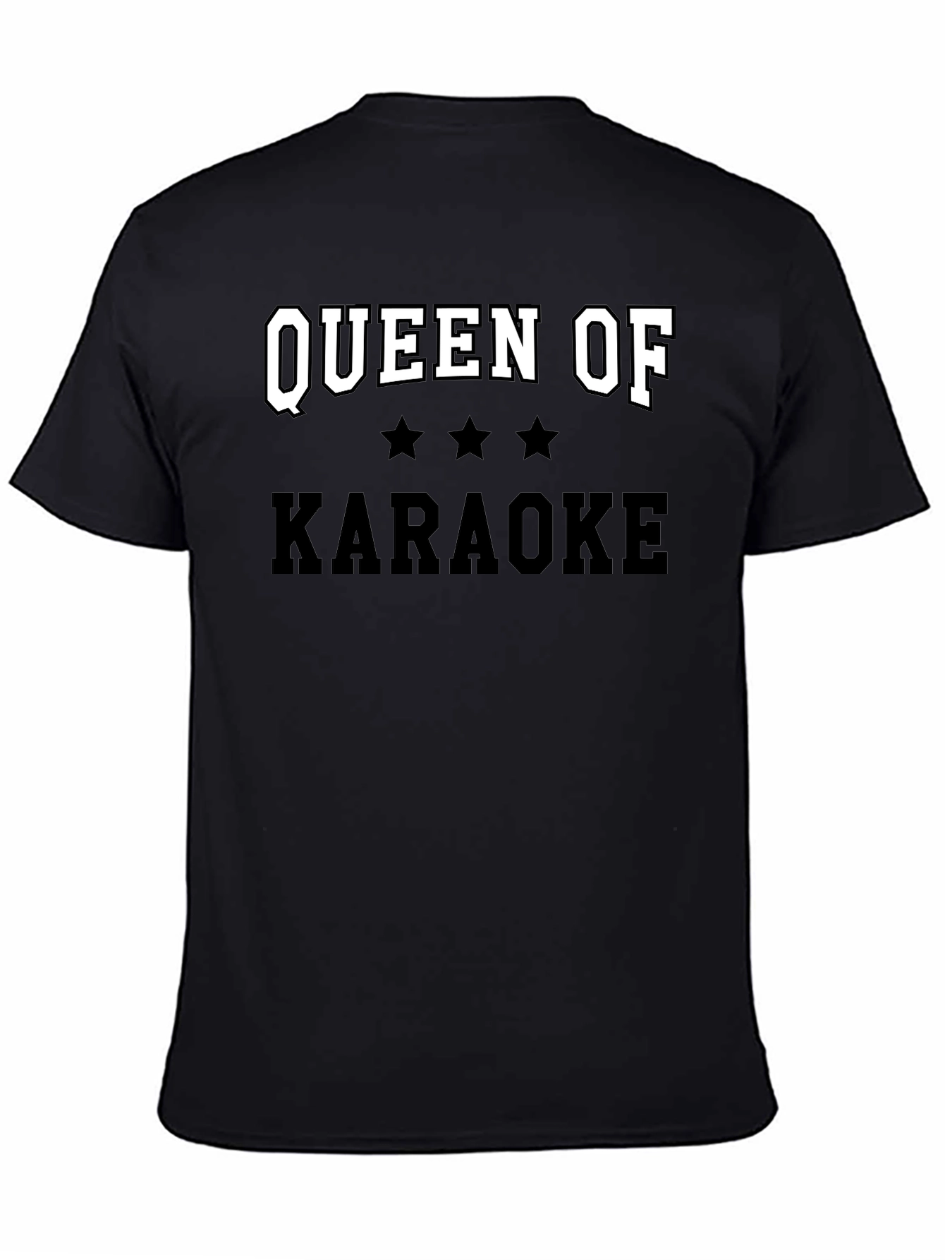 Queen of Karaoke Black T-Shirt