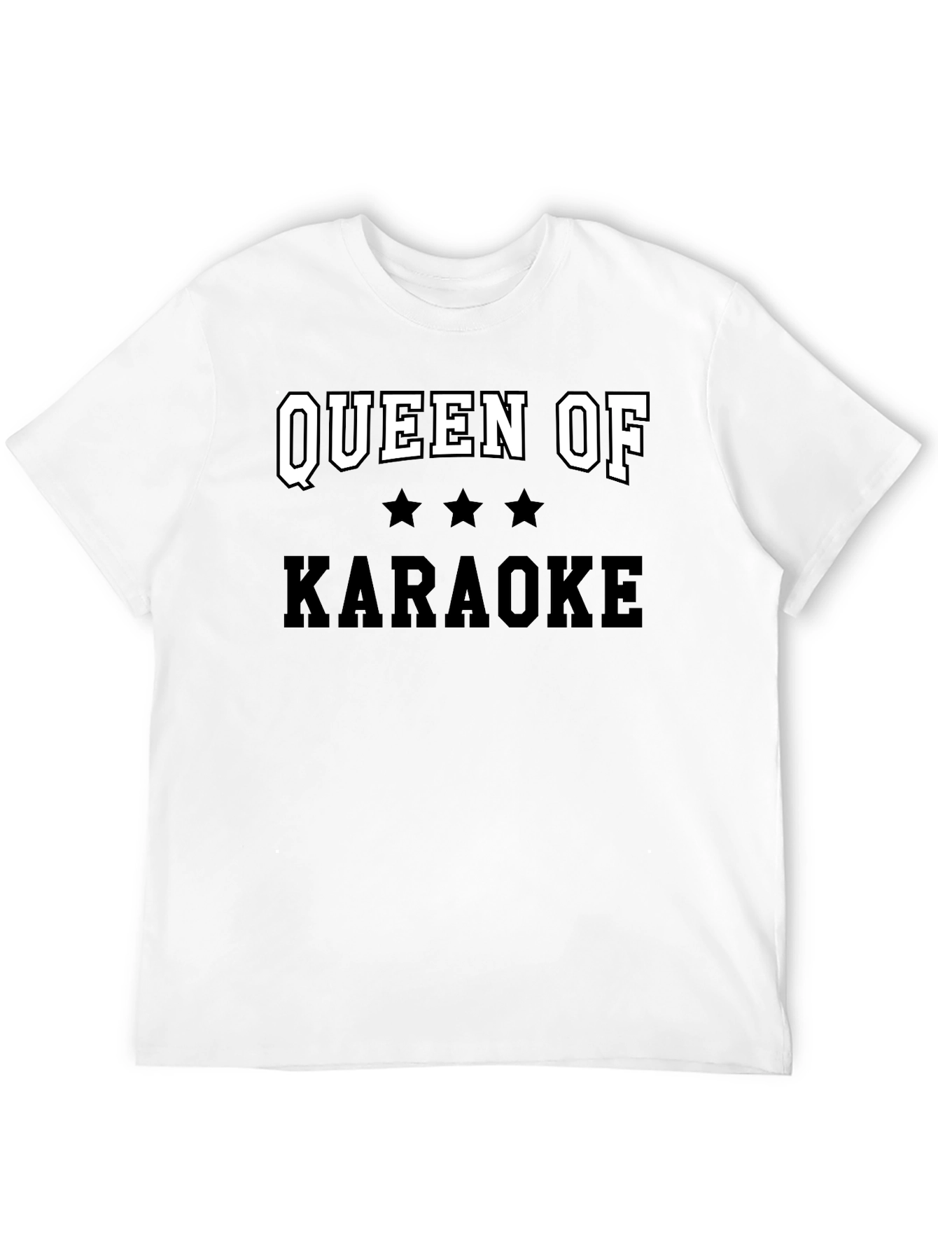 Queen of Karaoke Black T-Shirt