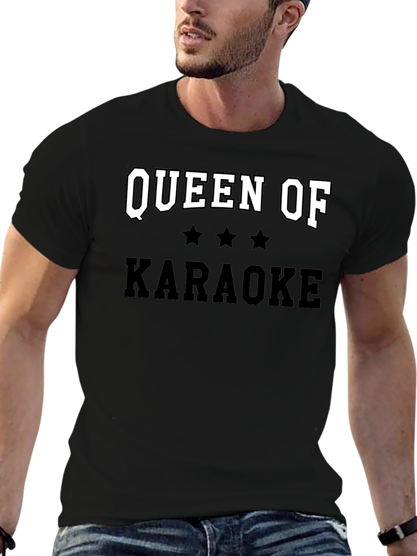 Queen of Karaoke Black T-Shirt