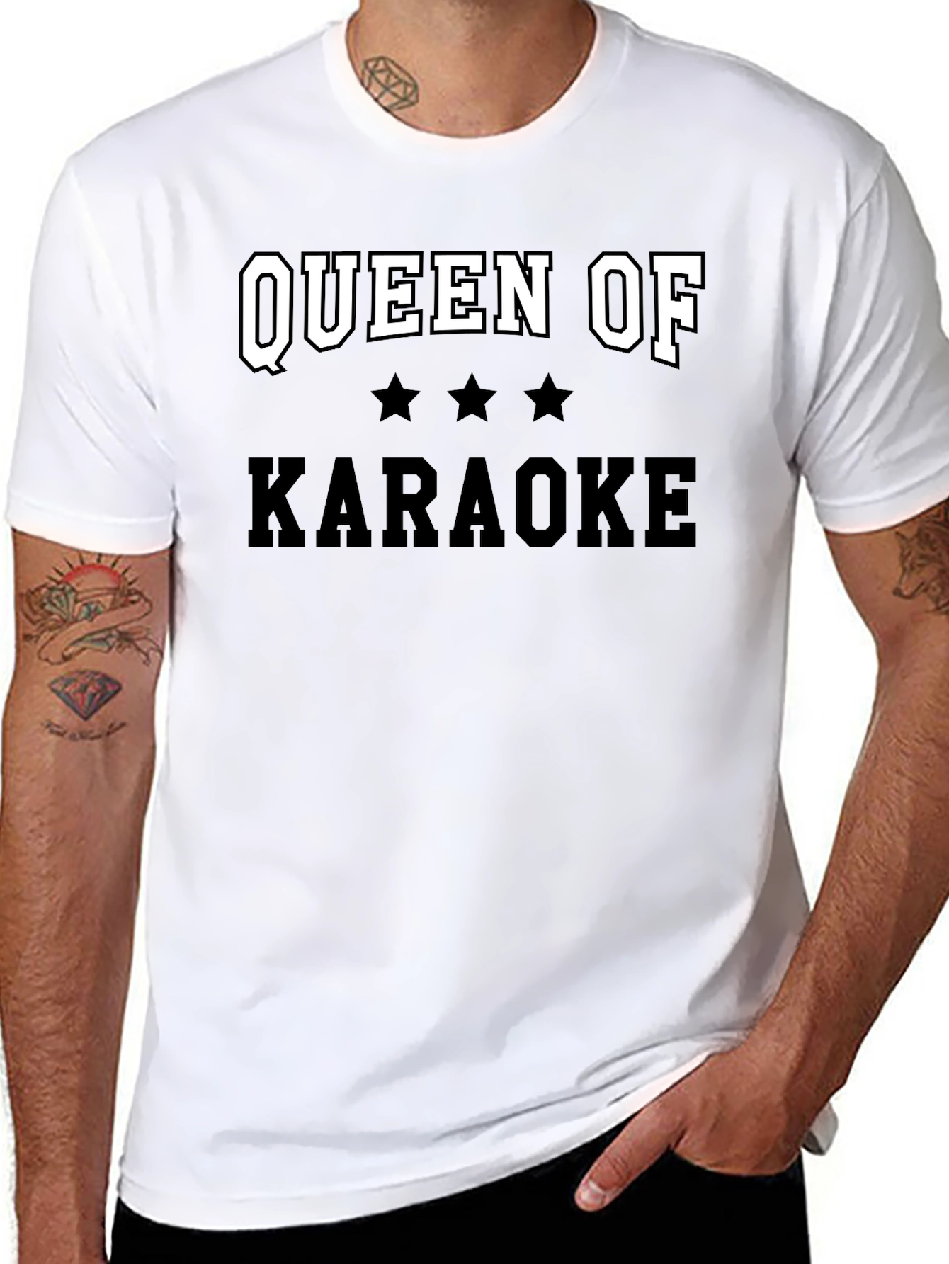 Queen of Karaoke Black T-Shirt