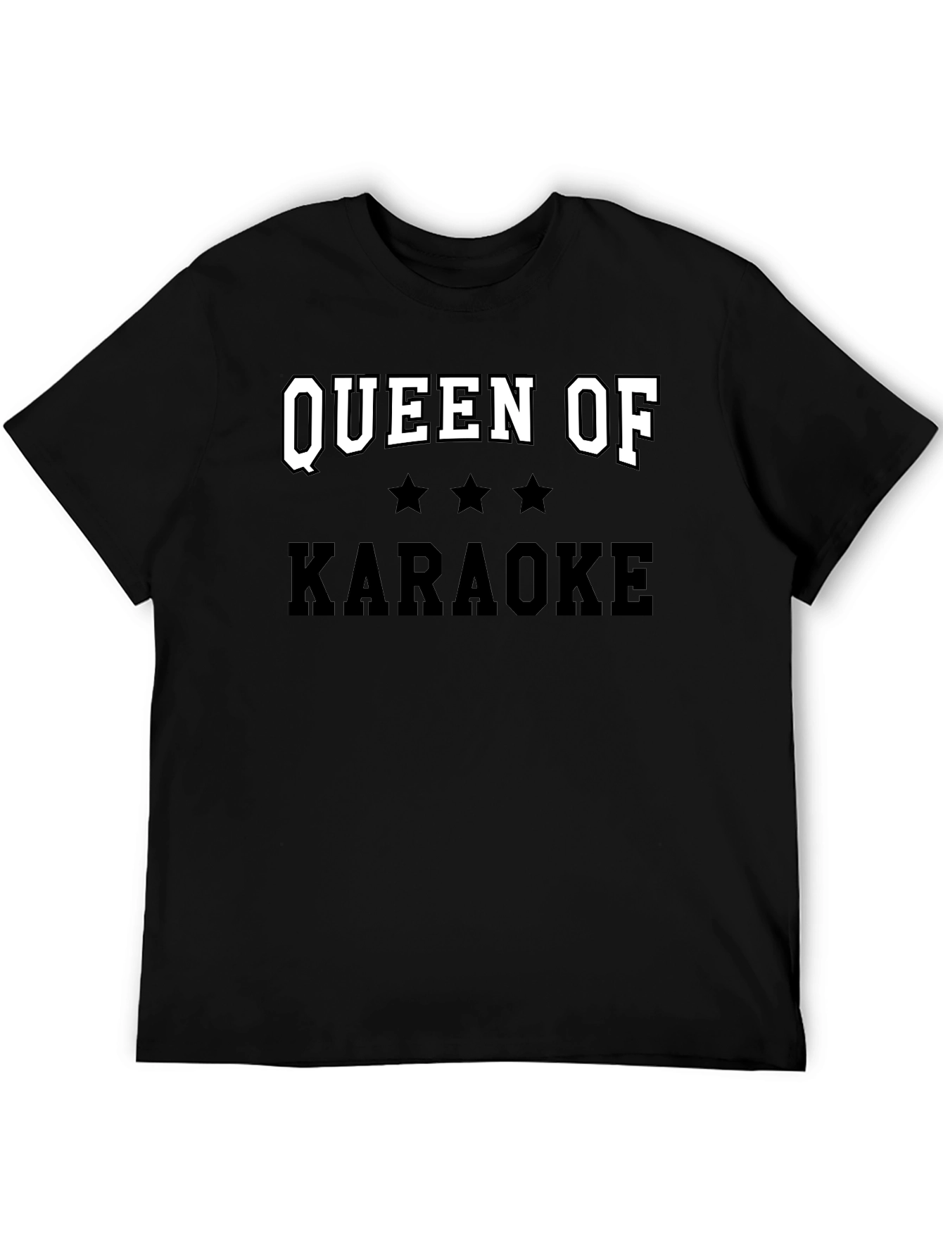 Queen of Karaoke Black T-Shirt
