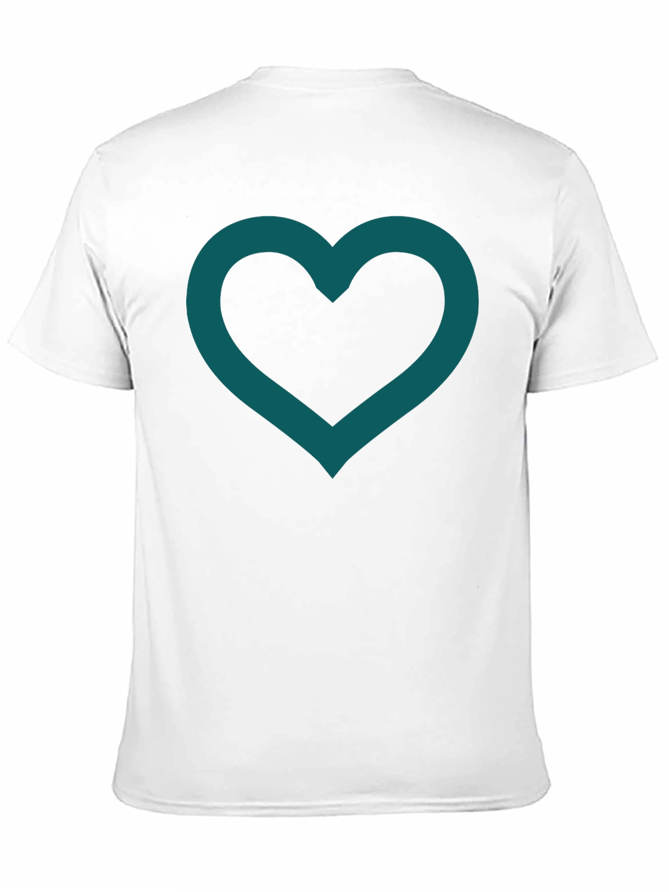 Heart Outline Tee - Modern Minimalist Design