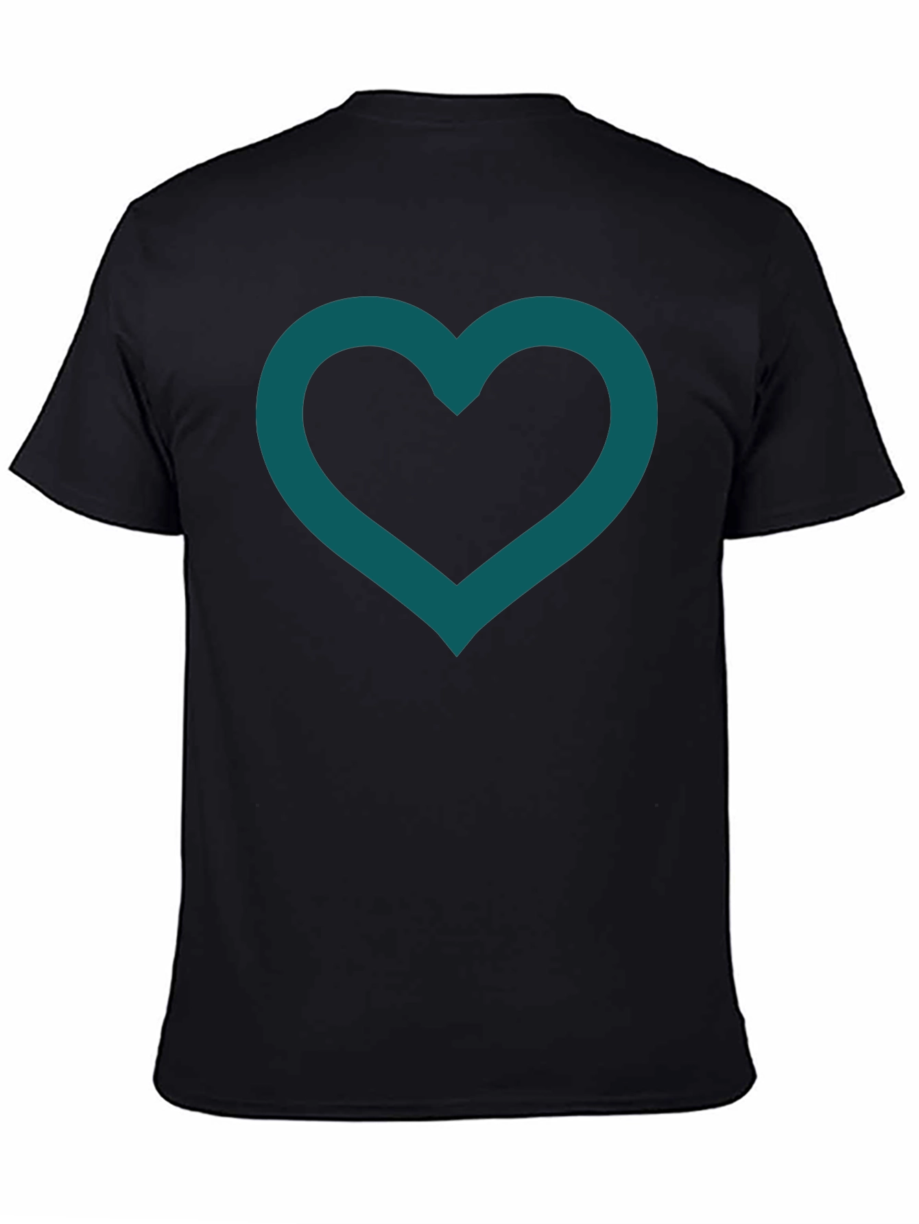 Heart Outline Tee - Modern Minimalist Design